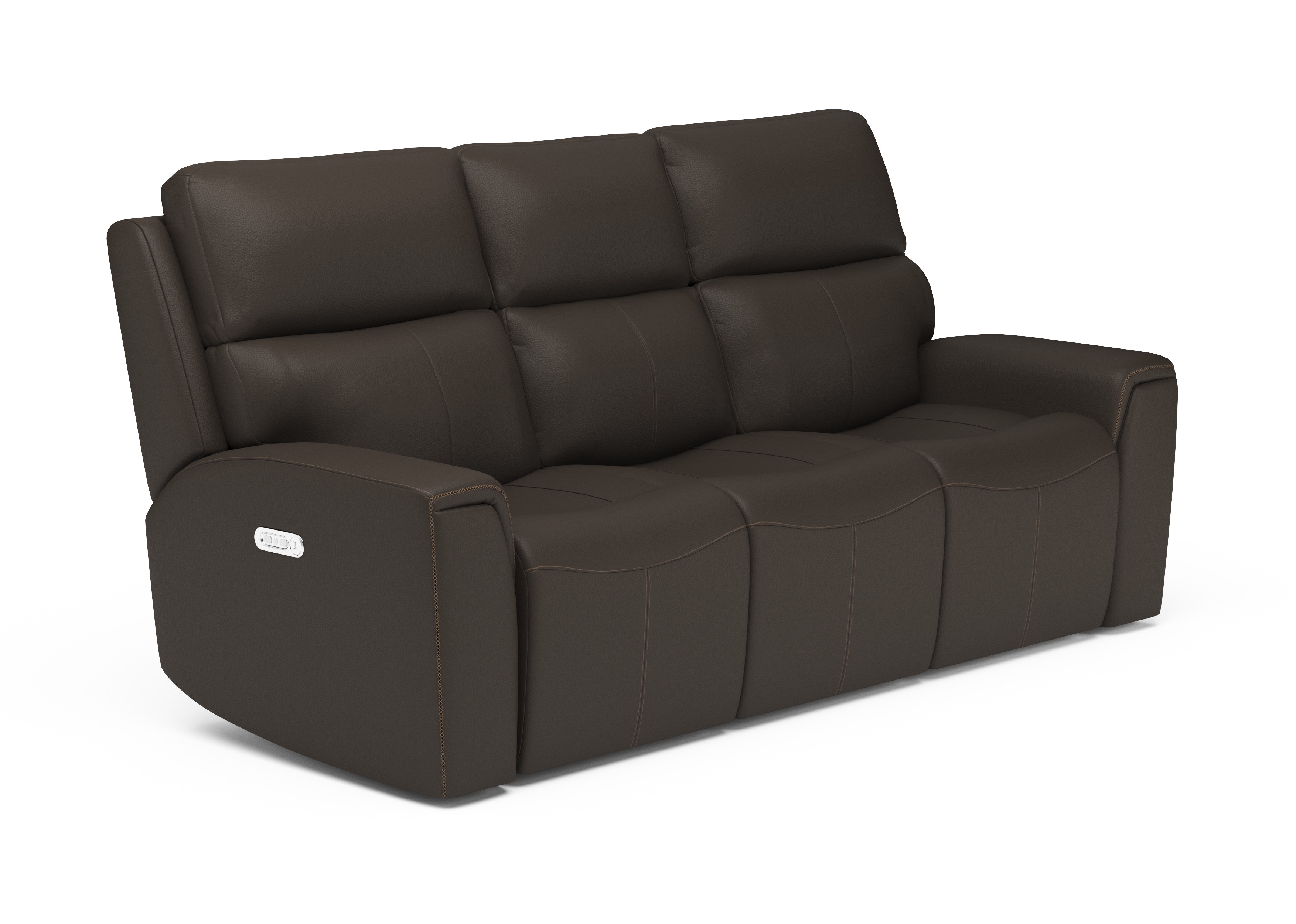 Flexsteel Living Room Power Reclining Sofa with Power Headrests Skaff