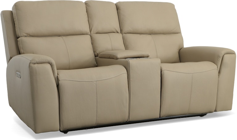 Flexsteel Latitudes Power Reclining Loveseat with Console and Power Headrests 1828-64PH