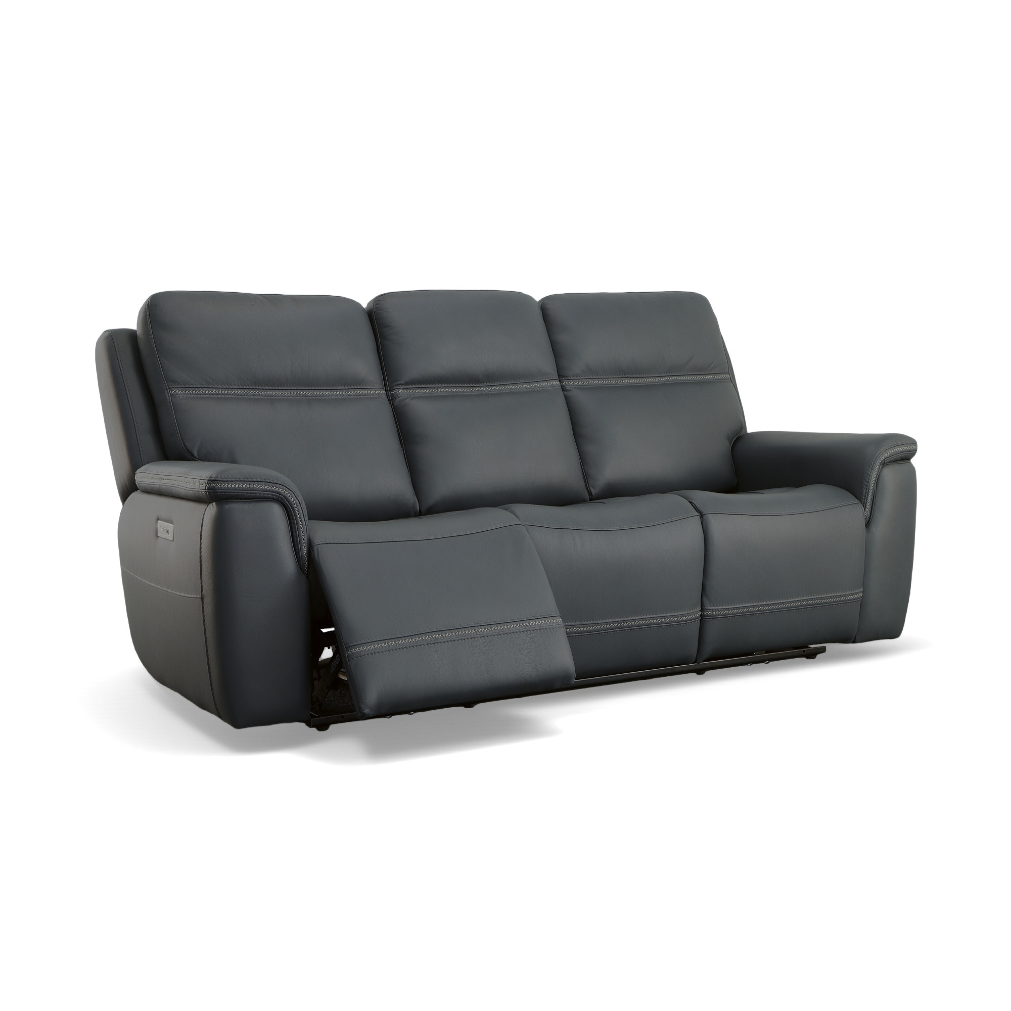 Flexsteel Living Room Power Reclining Sofa with Power Headrests