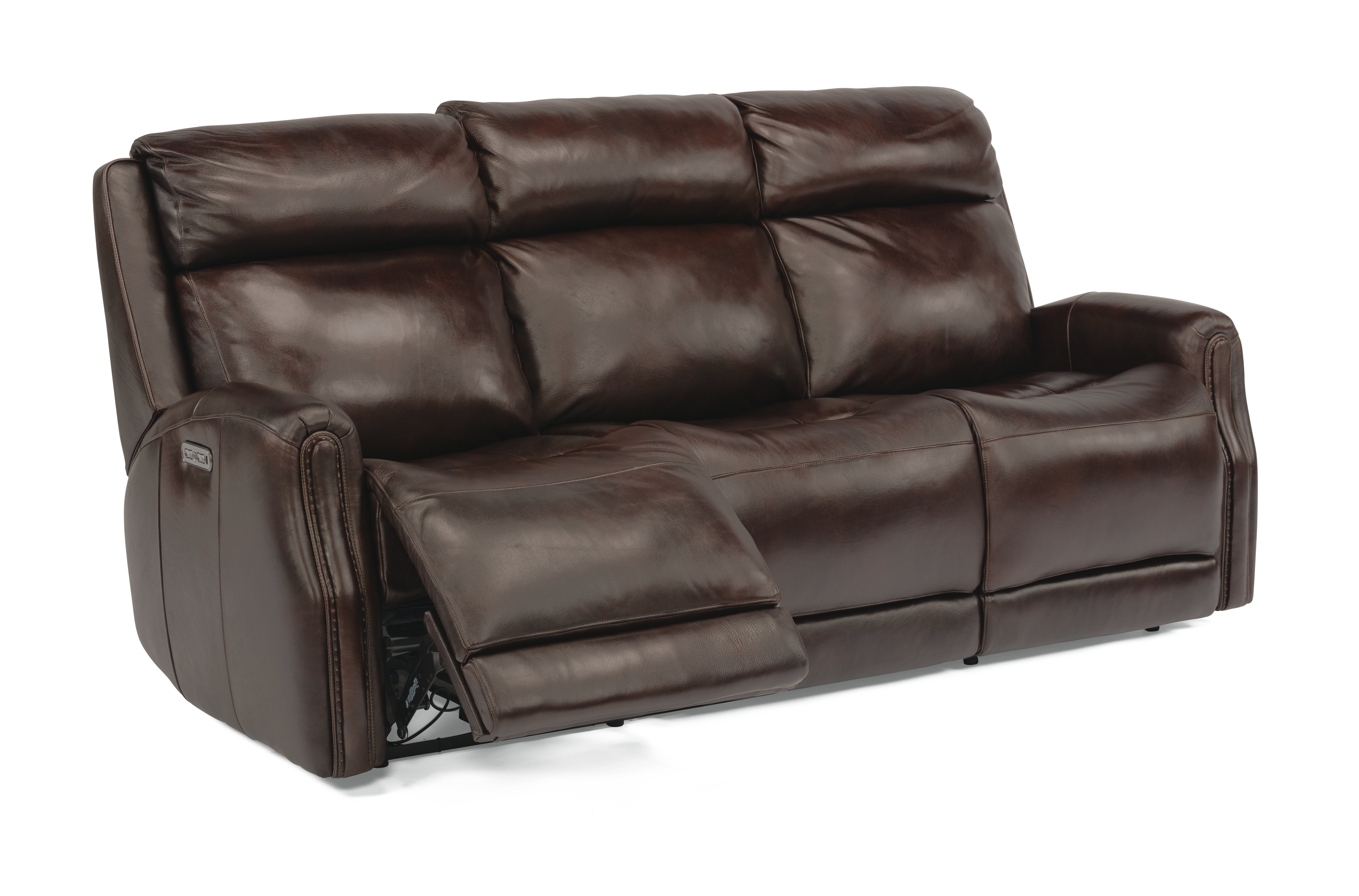 Flexsteel Living Room Power Reclining Sofa With Power Headrests 1897 ...