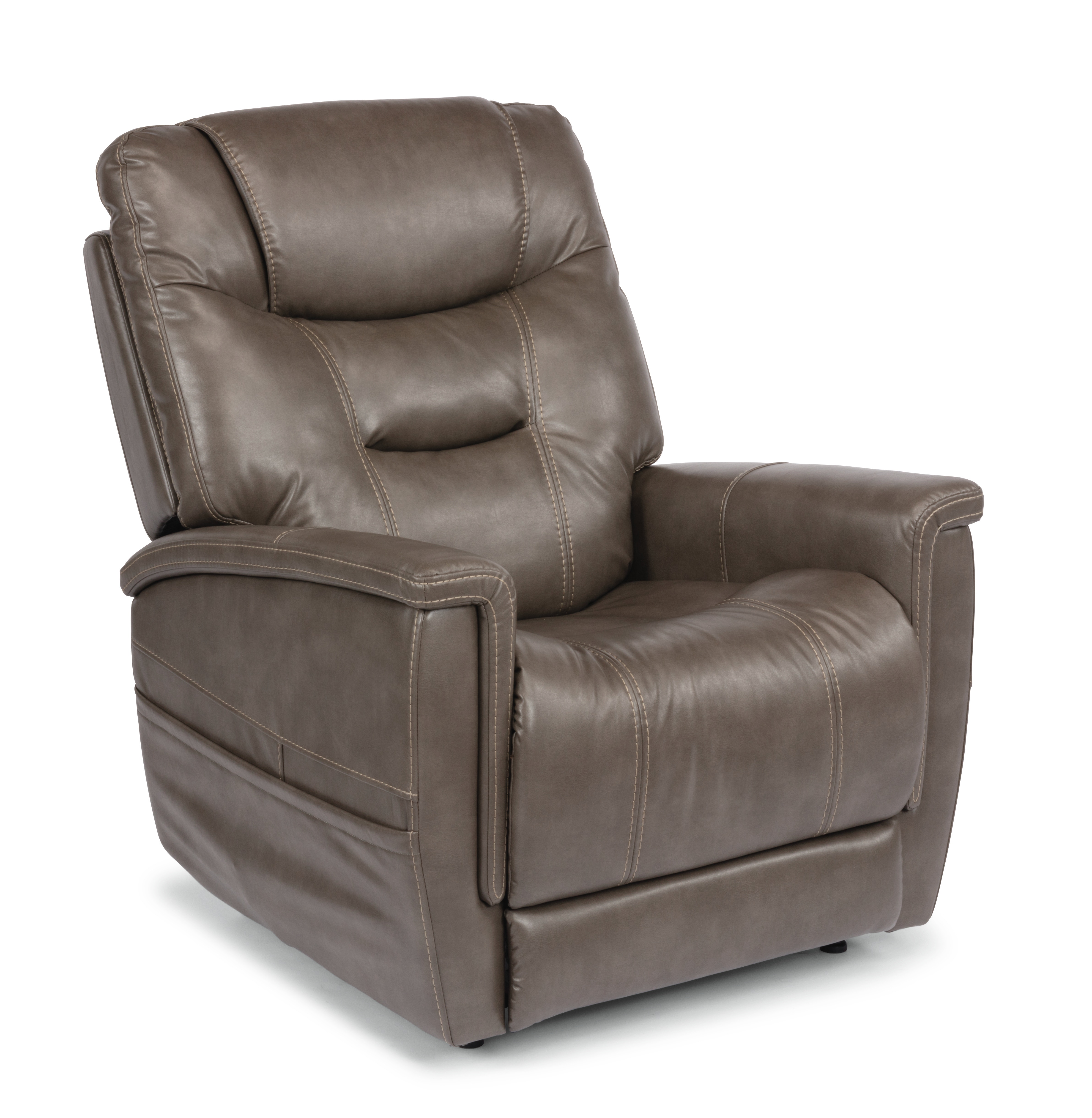 power recliner with adjustable headrest and power lumbar support