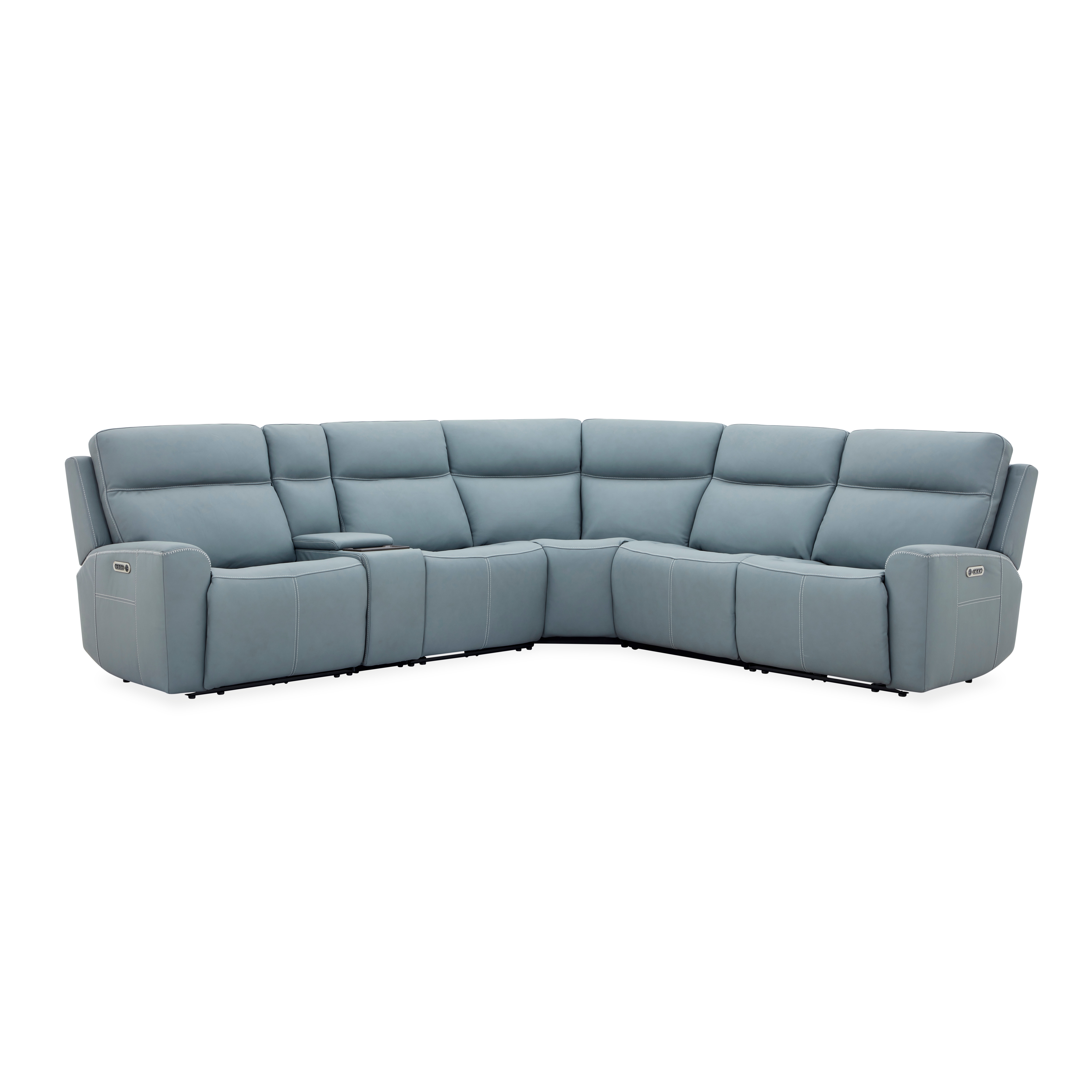 Flexsteel Power Reclining Sectional with Power Headrest and Lumbar 1961-SECTP3-66442