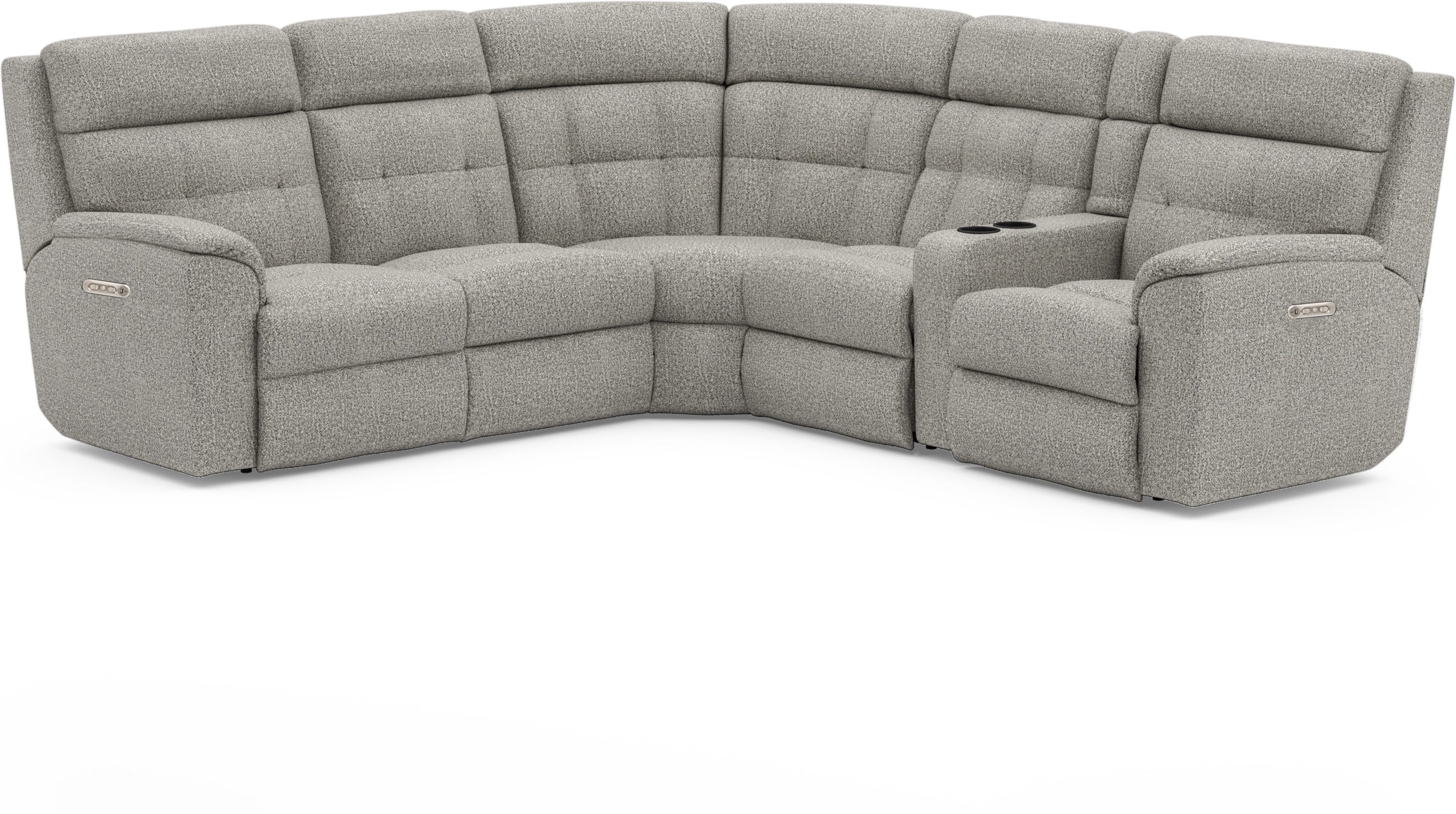 Flexsteel Living Room Power Reclining Sectional With Power Headrests 2804 Sectph