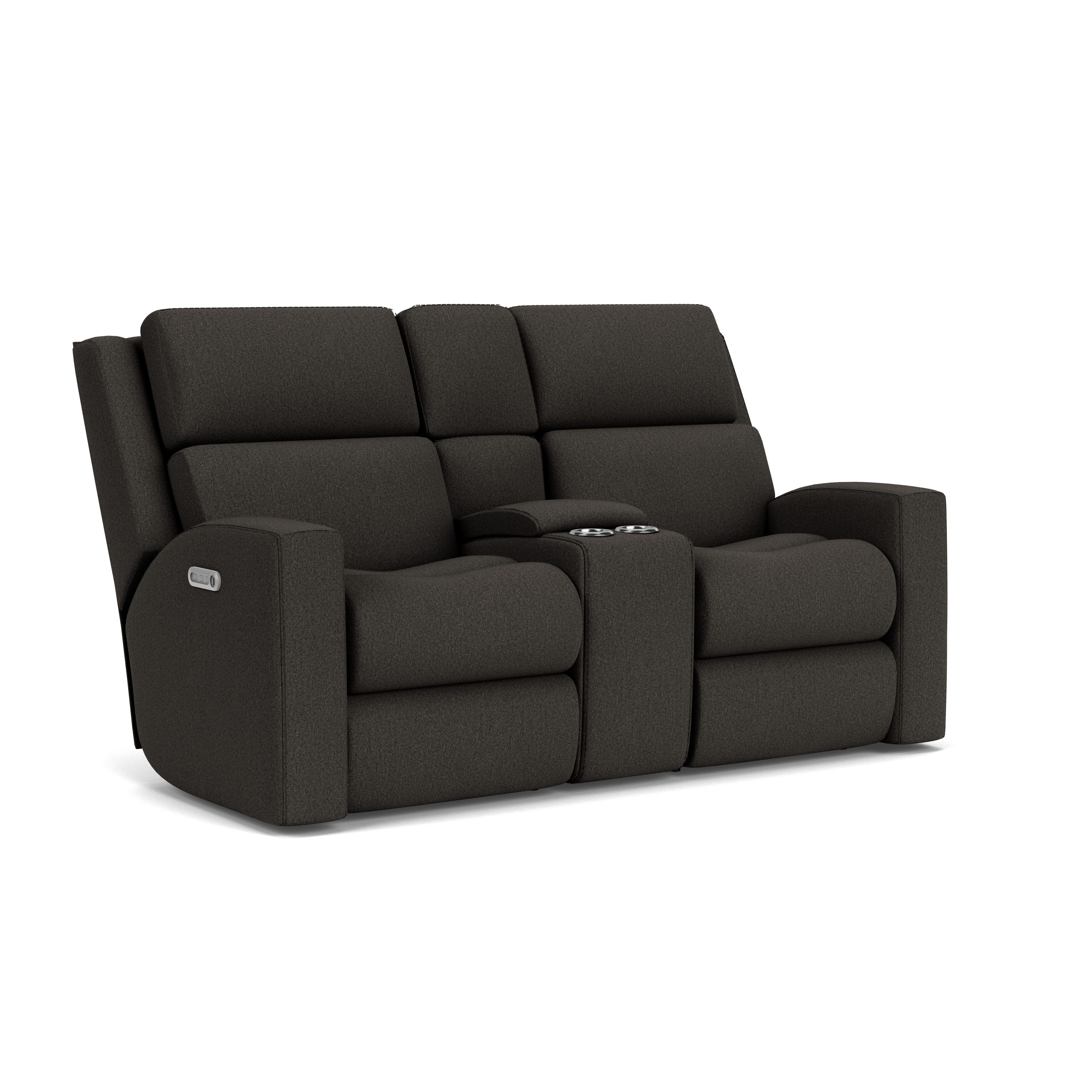 Flexsteel Power Reclining Loveseat with Console and Power Headrests and Lumbar 2805-601L