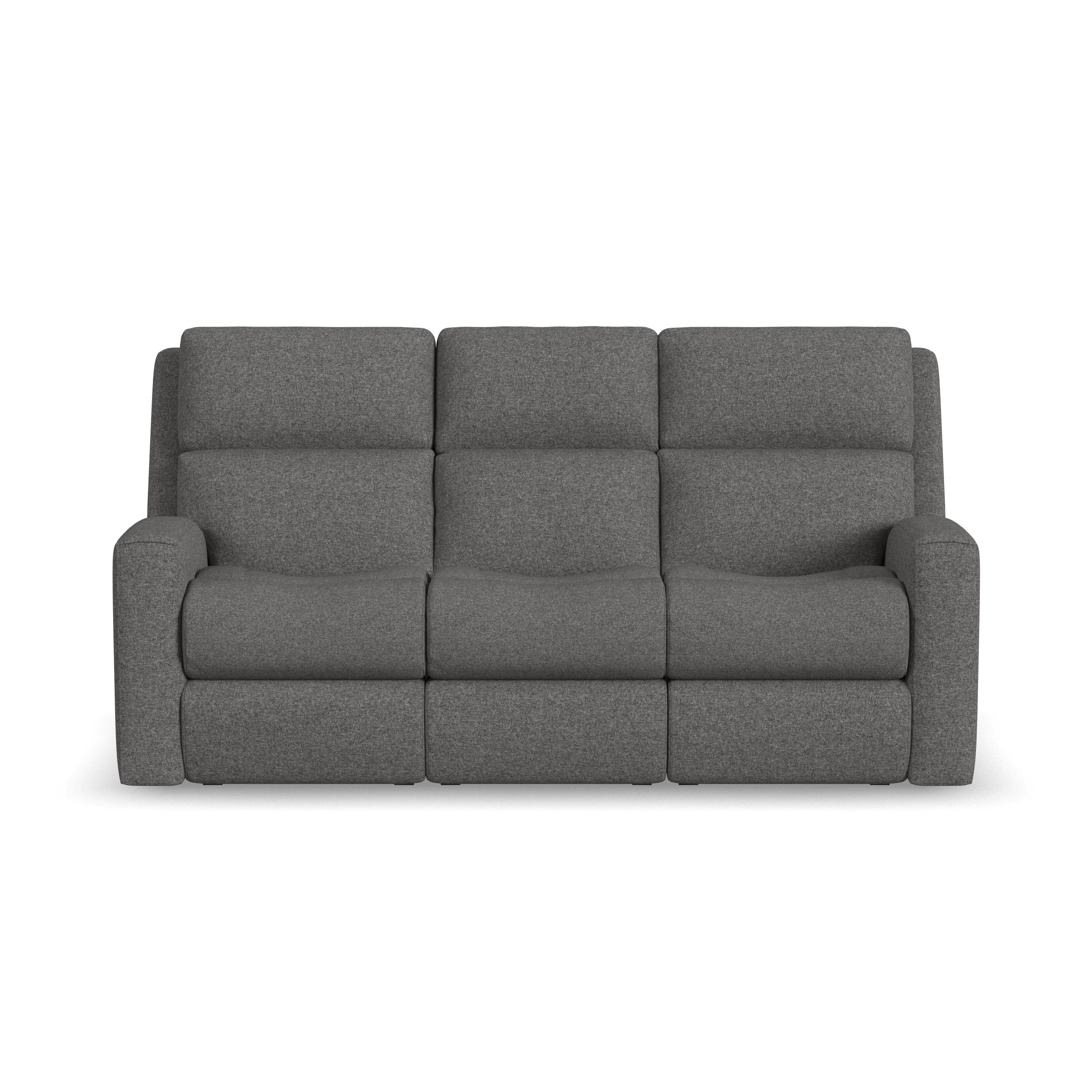 Flexsteel Score Power Reclining Sofa with Power Headrests and Lumbar