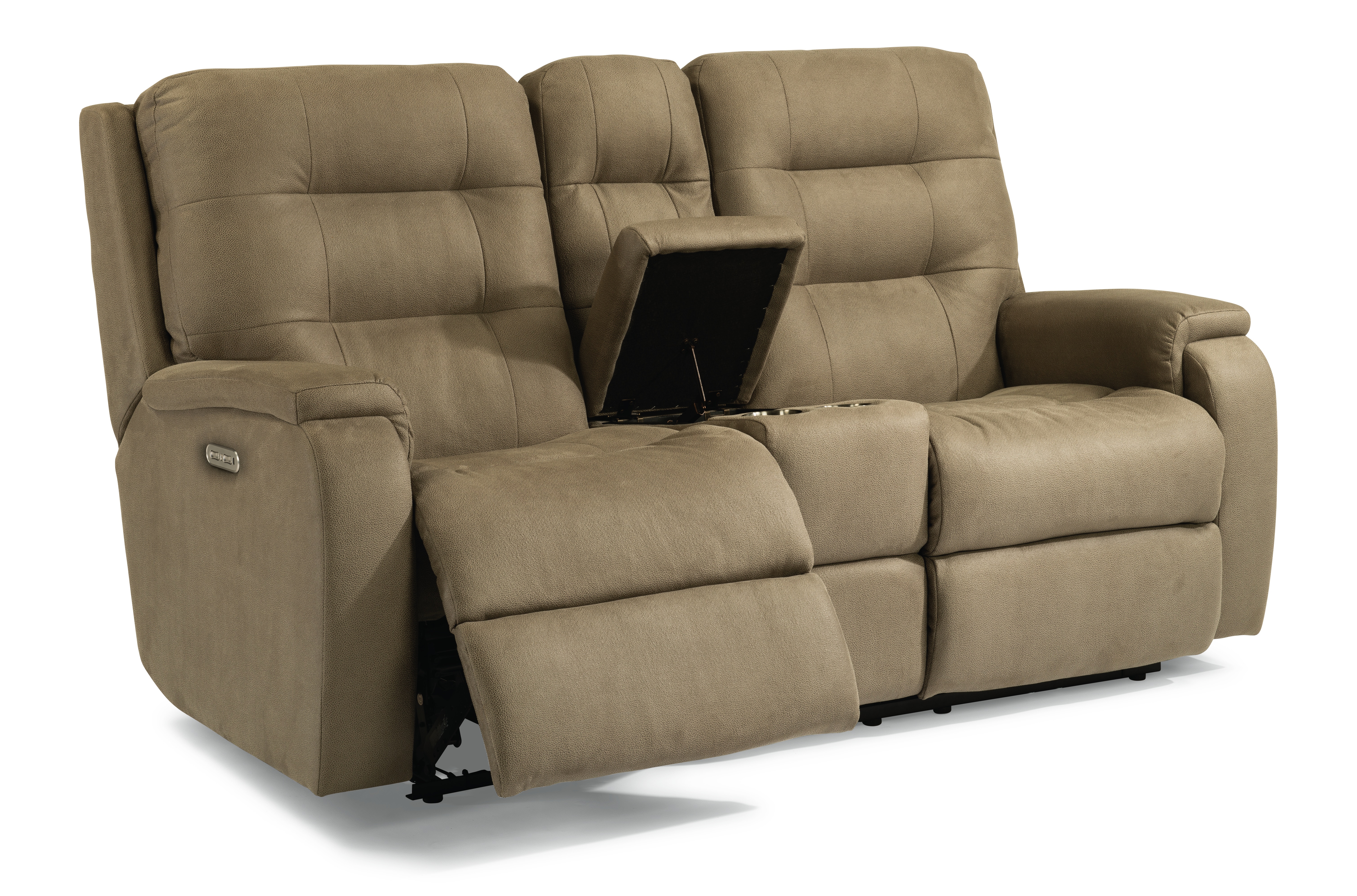 electric double recliner with console