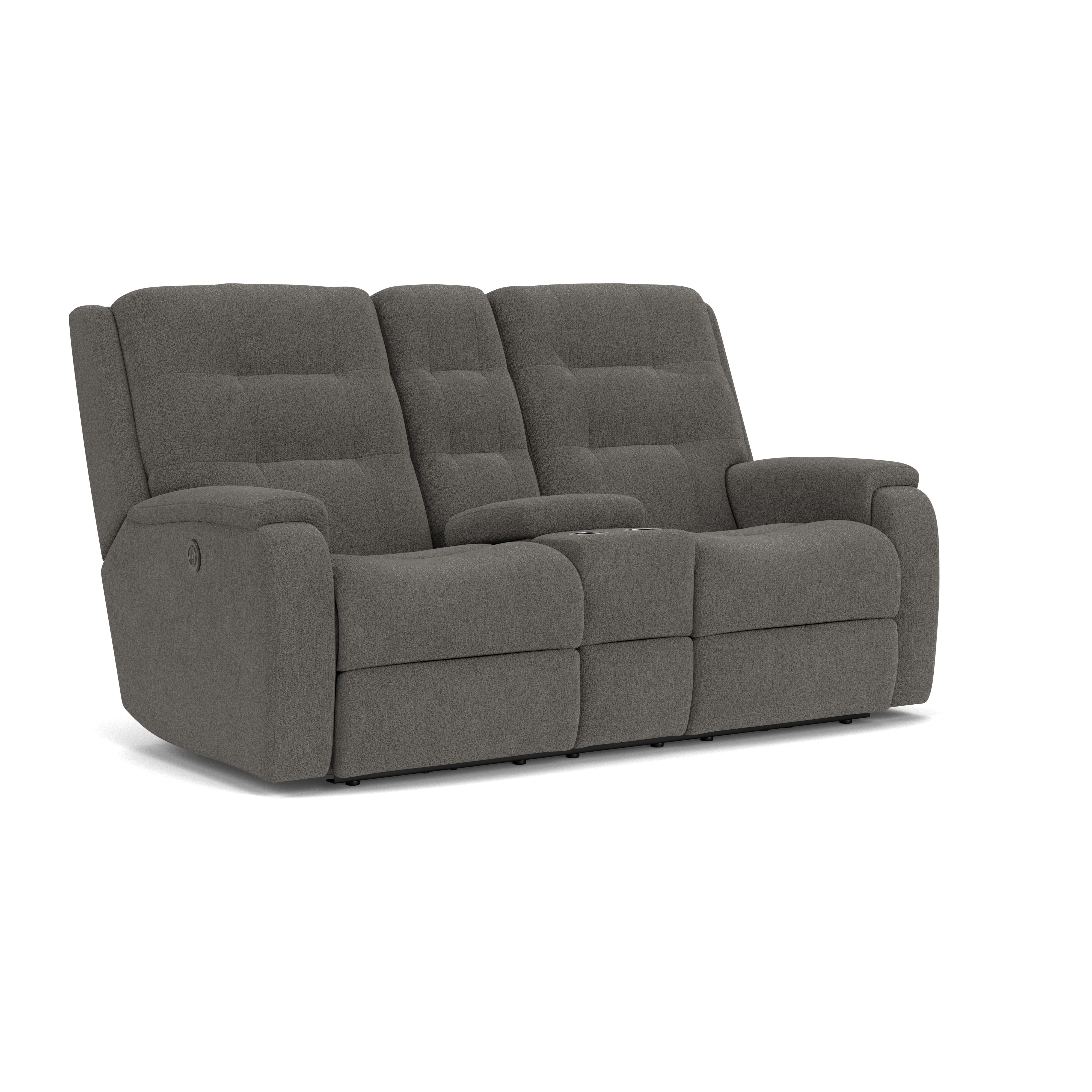Flexsteel Power Reclining Loveseat with Console 2810-601M