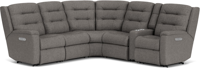 Flexsteel Arlo Power Reclining Sectional with Power Headrests 2810-SECTPH