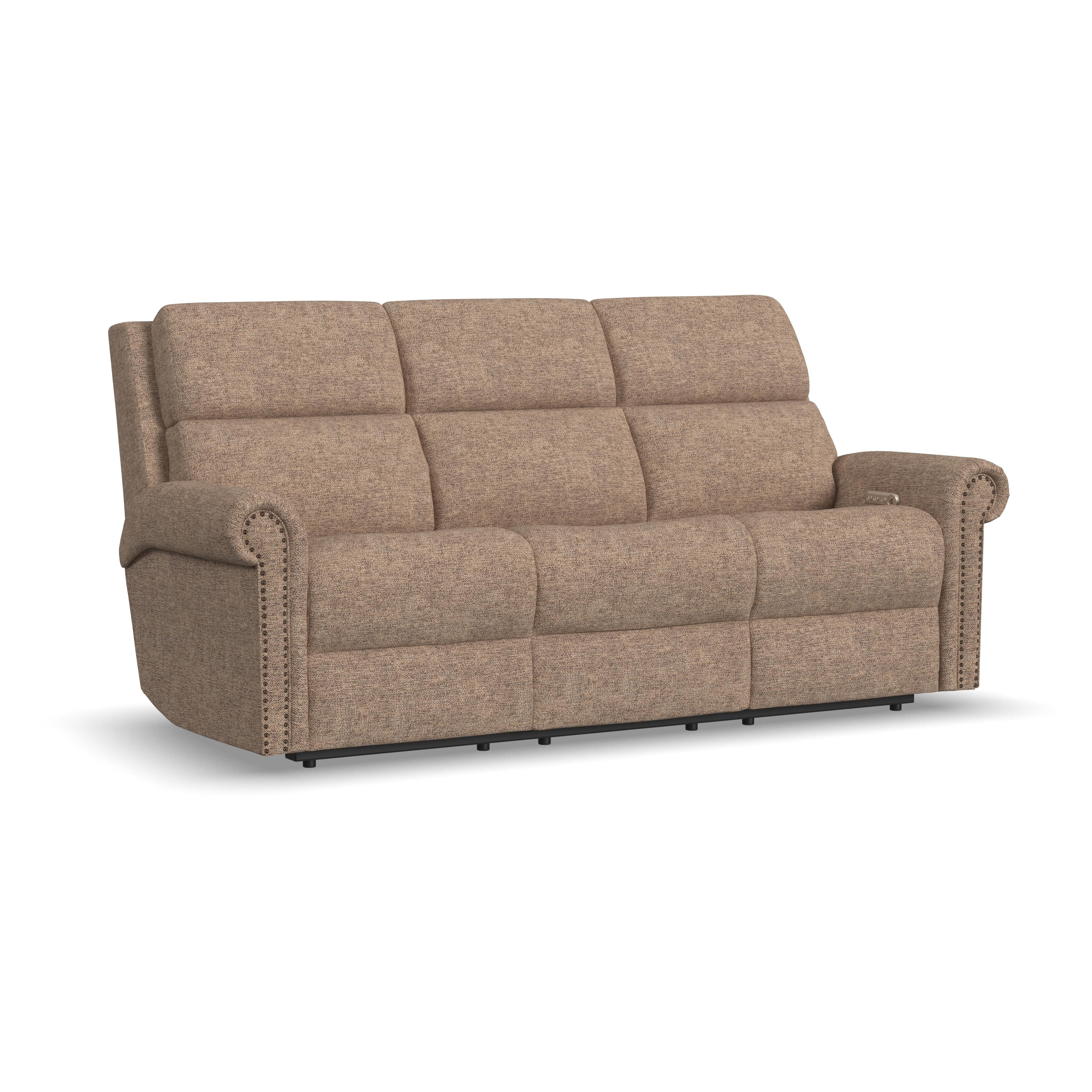 Flexsteel S2871-63L-Power Recl Sofa with Cnsl, HR, LB S2871-63L
