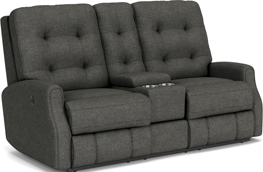 Flexsteel Power Reclining Loveseat with Console 2882-601M