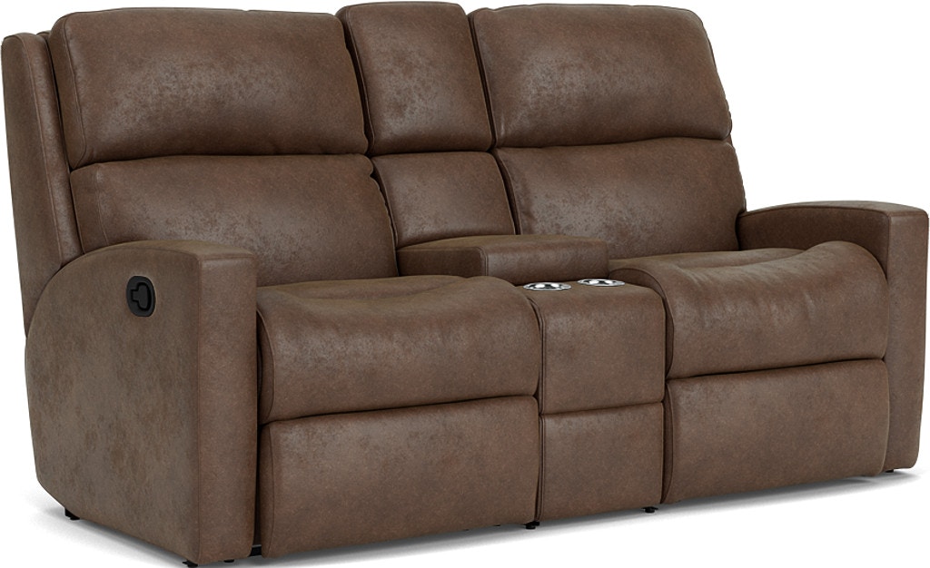 Flexsteel Living Room Reclining Loveseat With Console 2900-601 ...