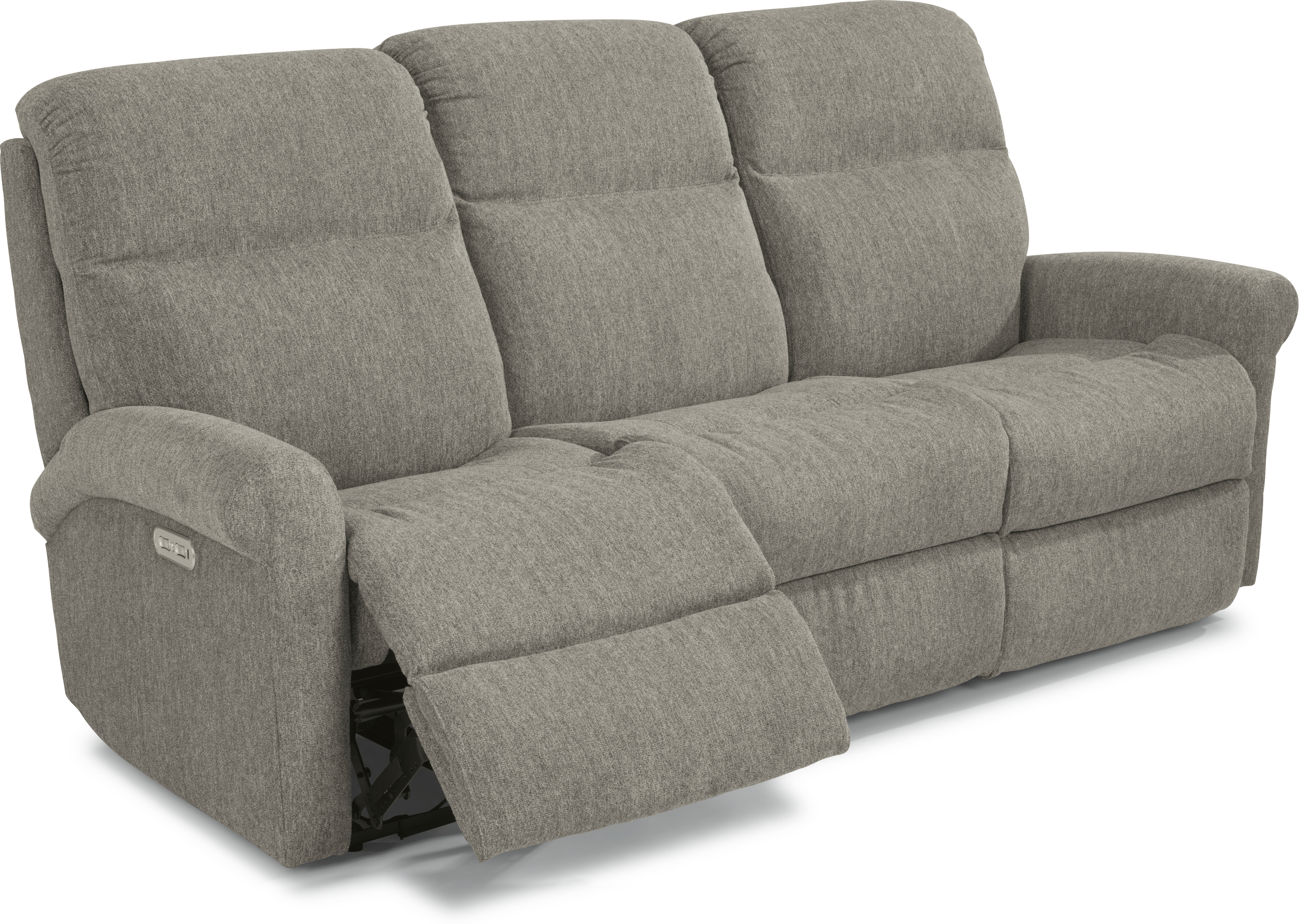 Flexsteel Davis 2902-601H Casual Power Reclining Loveseat with Cupholder  Storage Console and Power Headrests, Furniture and ApplianceMart