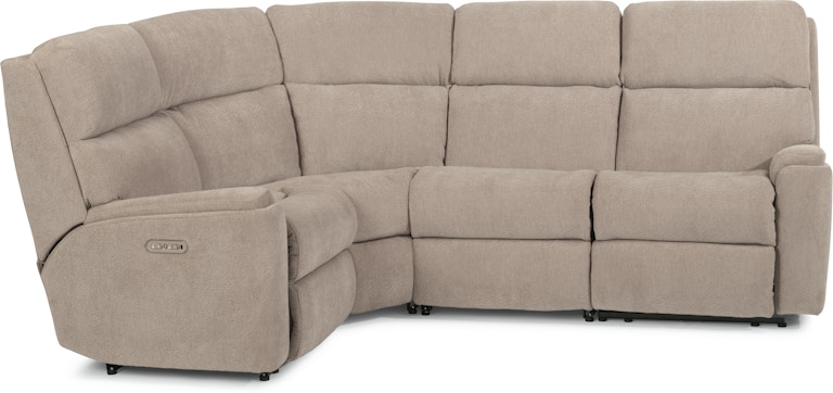 Flexsteel Rio Power Reclining Sectional with Power Headrests 2904-SECTPH