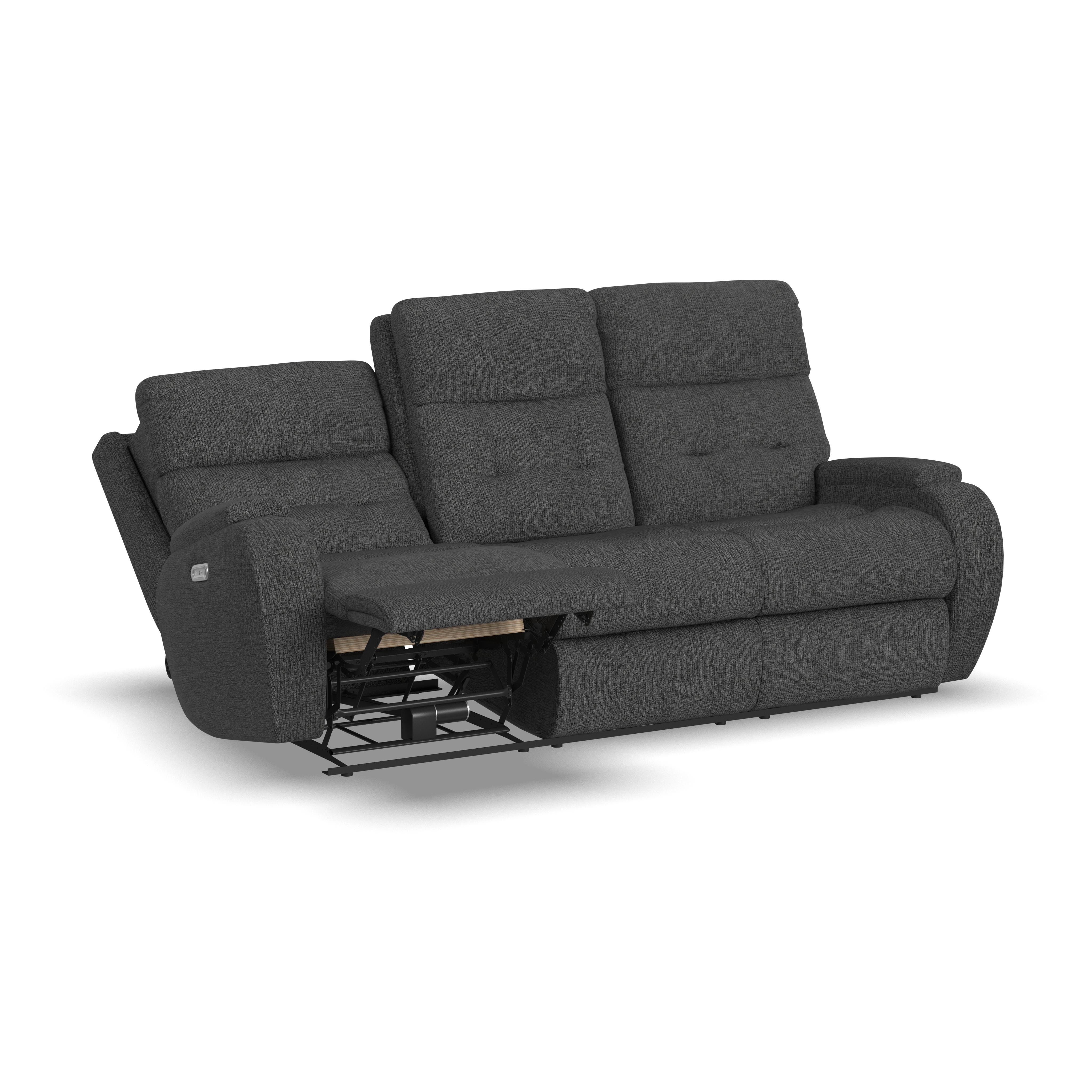 Flexsteel Living Room Power Reclining Sofa with Power Headrests 2906