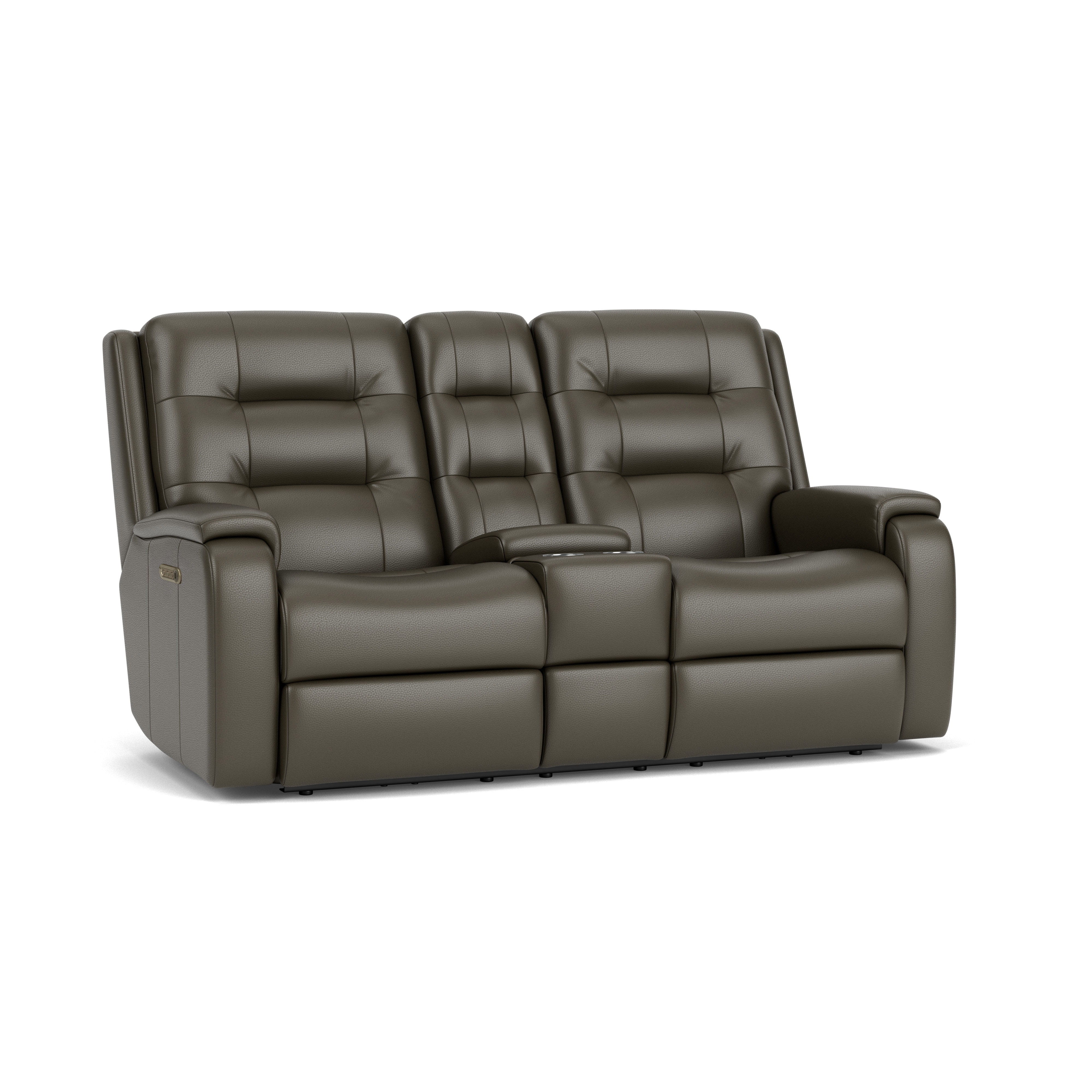 Flexsteel Arlo Power Reclining Loveseat With Console And Power ...