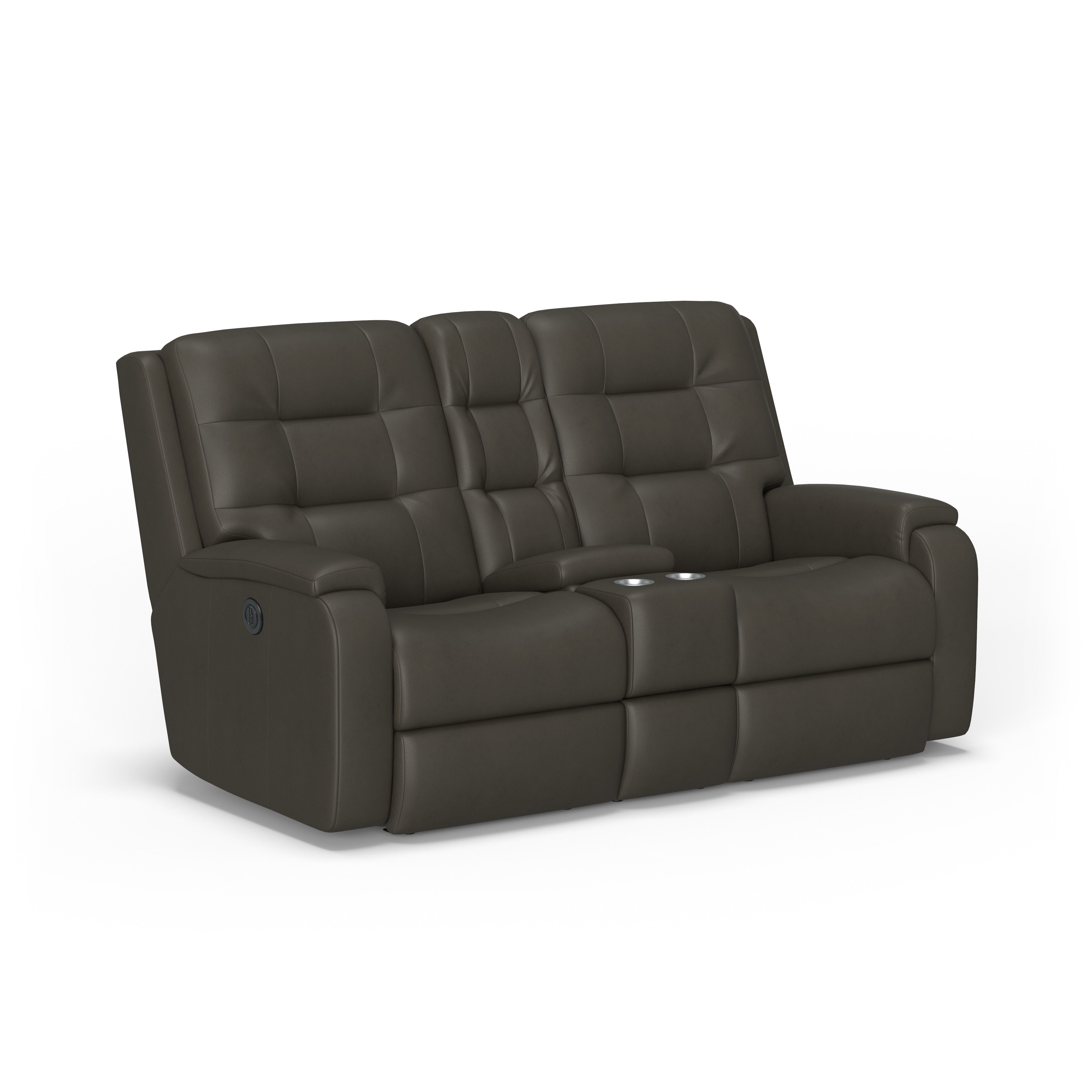 Flexsteel S3810-601M-Power Rec Loveseat with Console S3810-601M