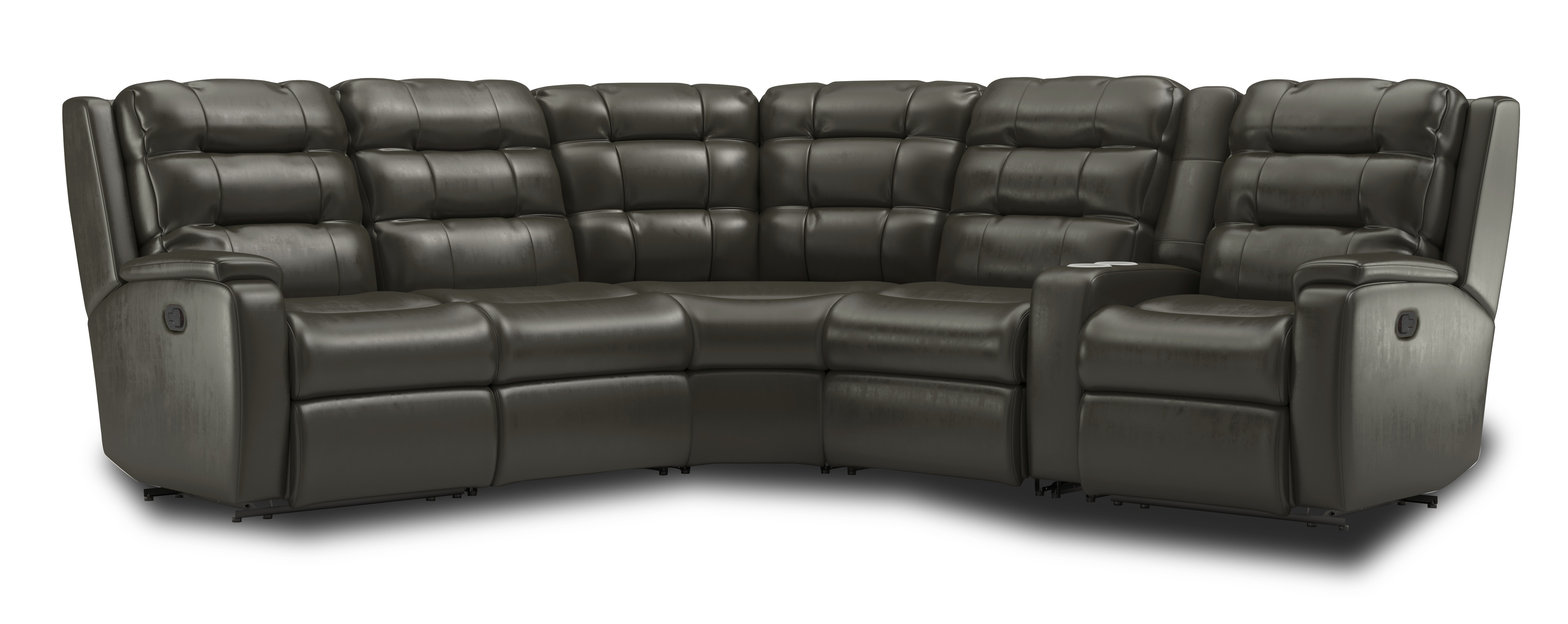 Flexsteel leather deals sectionals