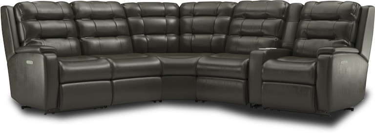 Flexsteel Arlo Power Reclining Sectional with Power Headrests 3810-SECTPH