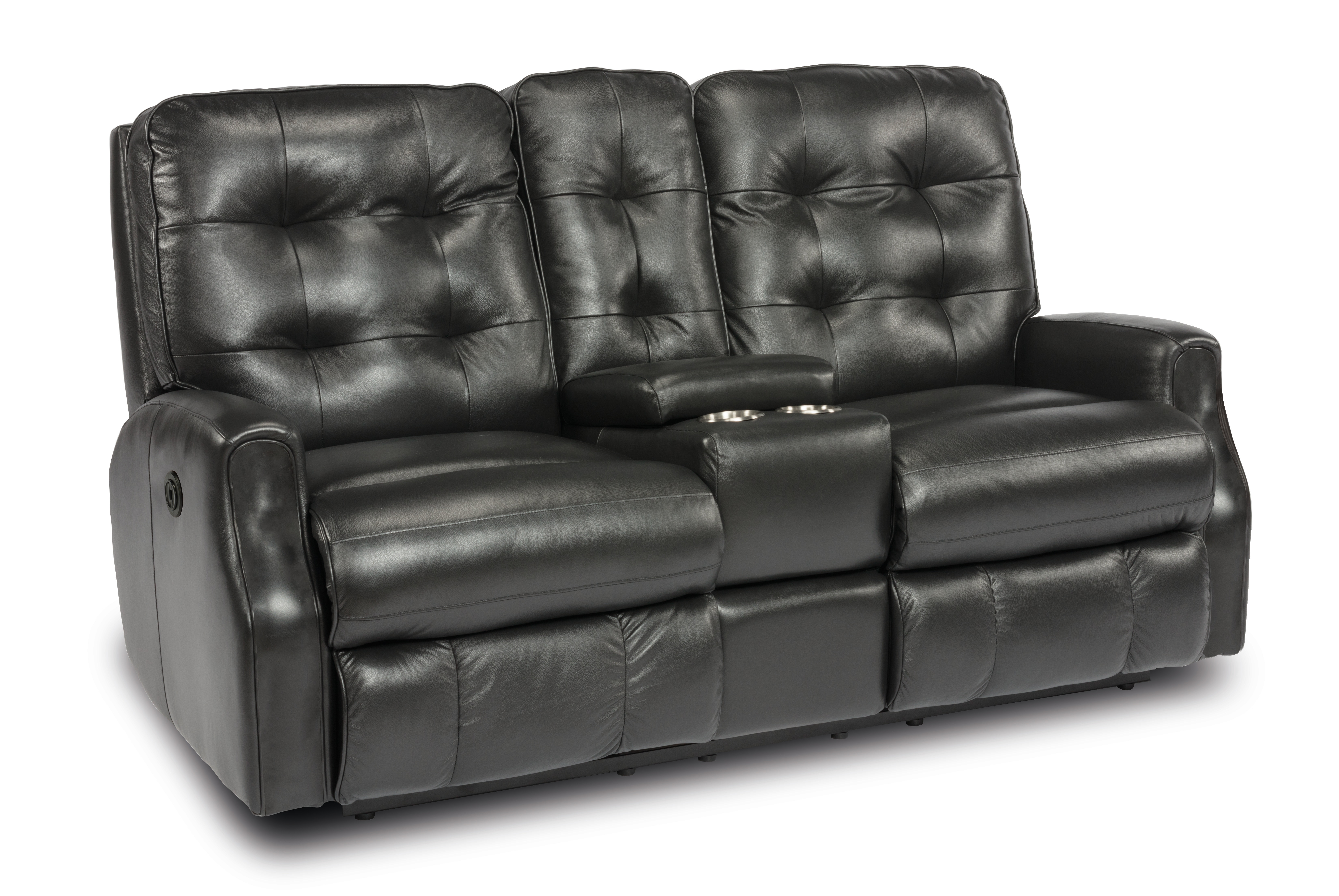 Flexsteel Power Reclining Loveseat with Console 3882-601M