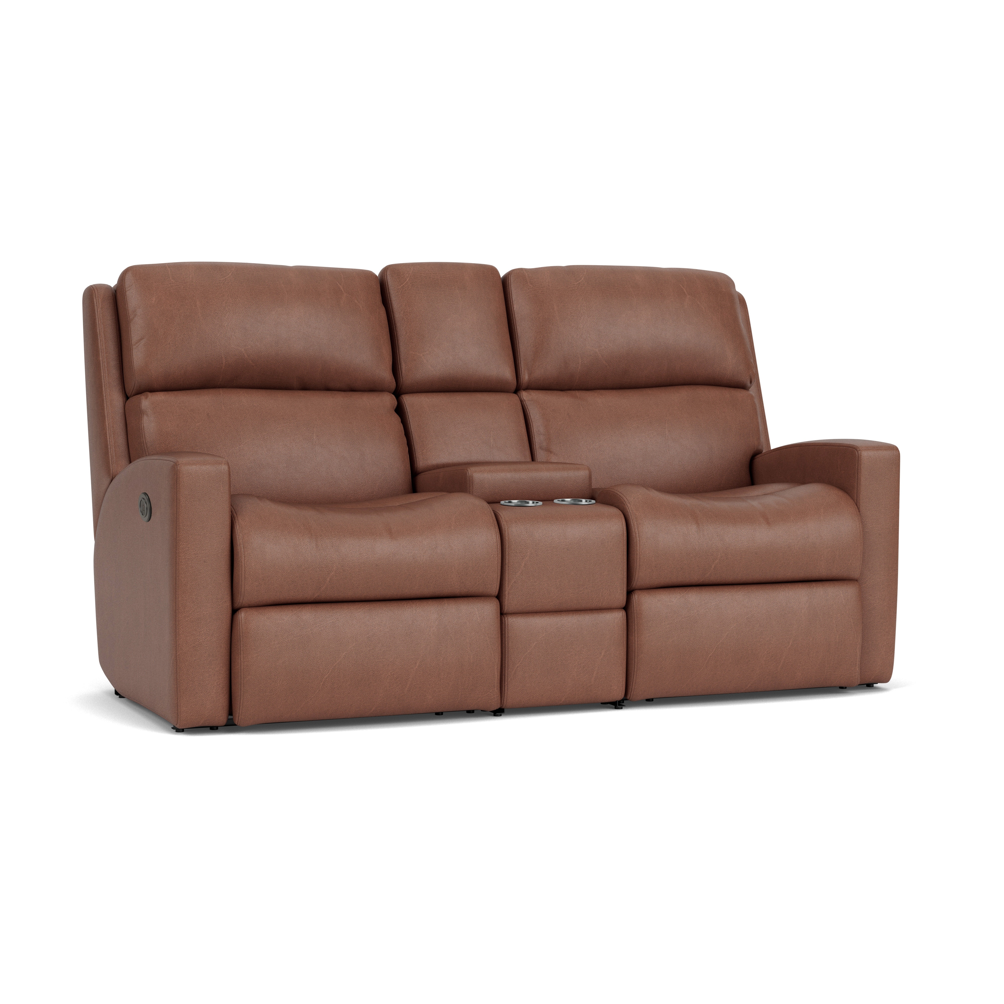 Flexsteel Power Reclining Loveseat with Console 3900-601M
