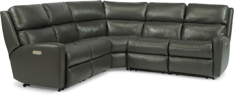 Flexsteel Catalina Power Reclining Sectional with Power Headrests 3900-SECTPH