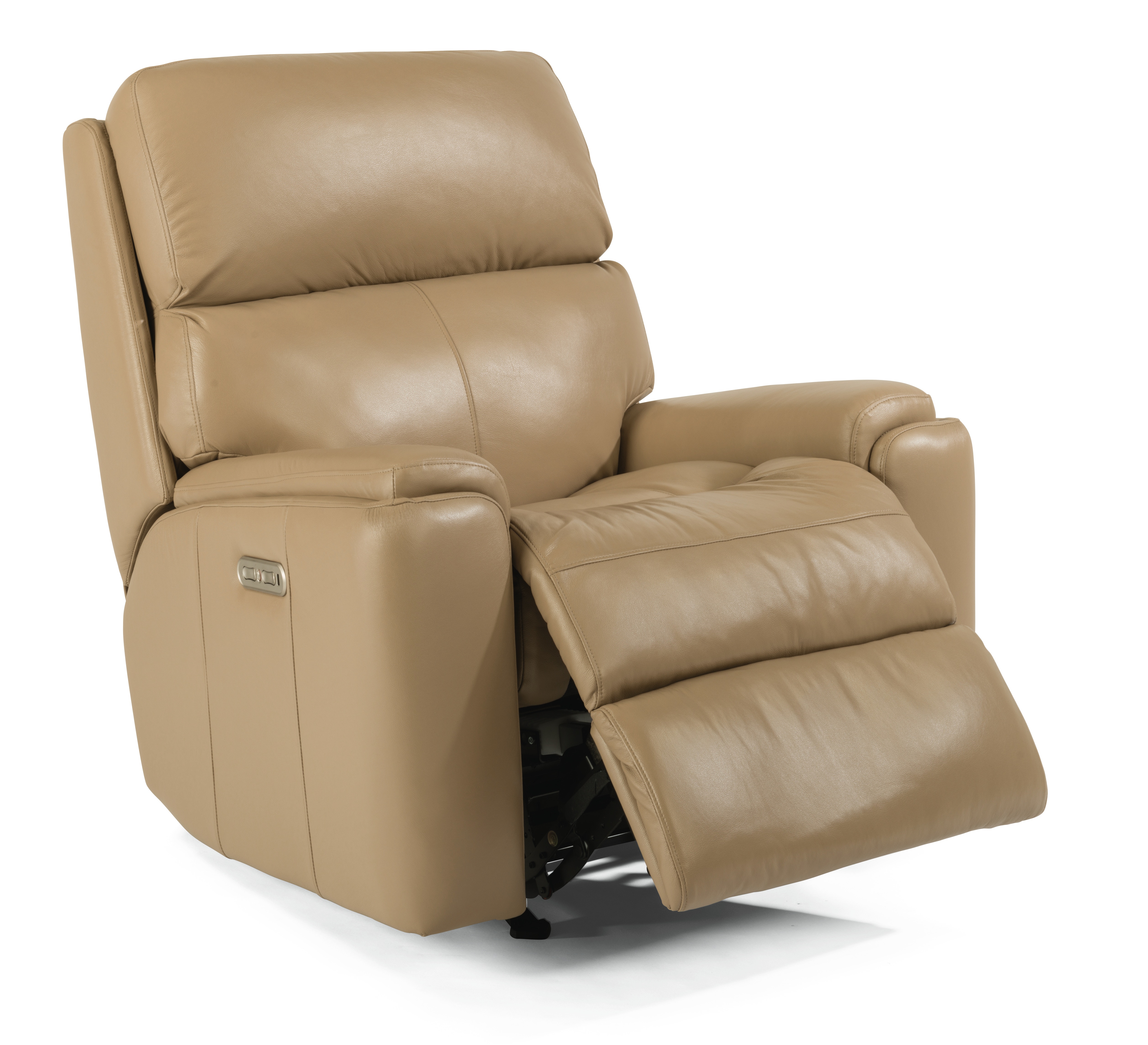 flexsteel red leather recliner