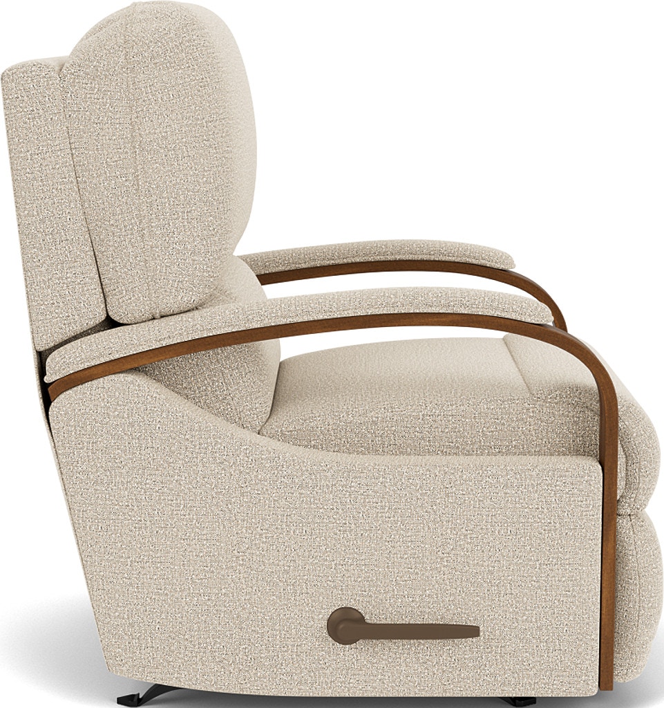 recliner with wood armrest