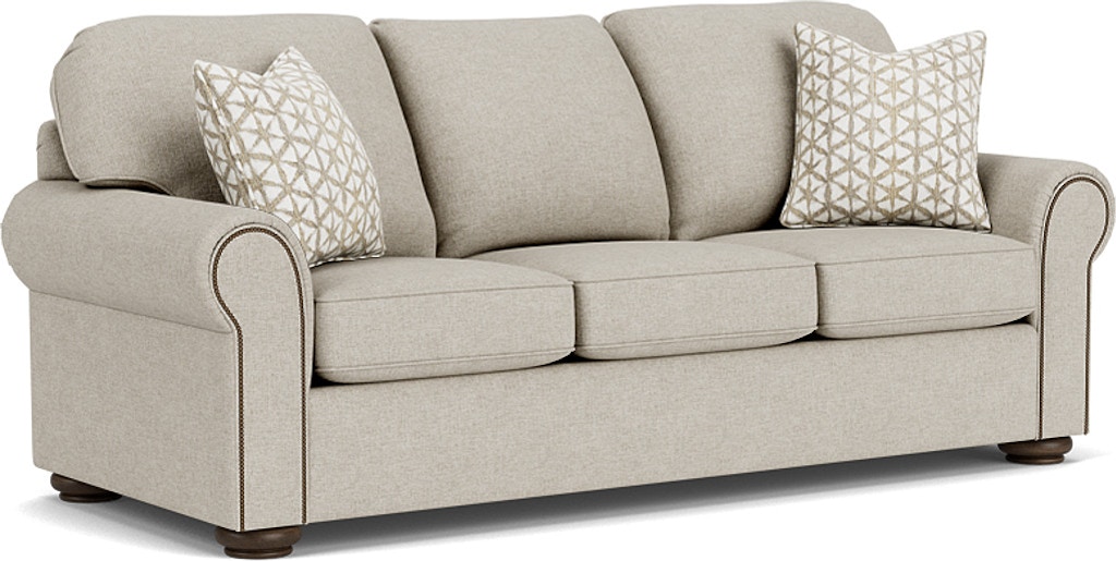 Randall Transitional Three-Cushion Sofa with Rolled Arms by Flexsteel -  Wholesale Furniture & Mattress