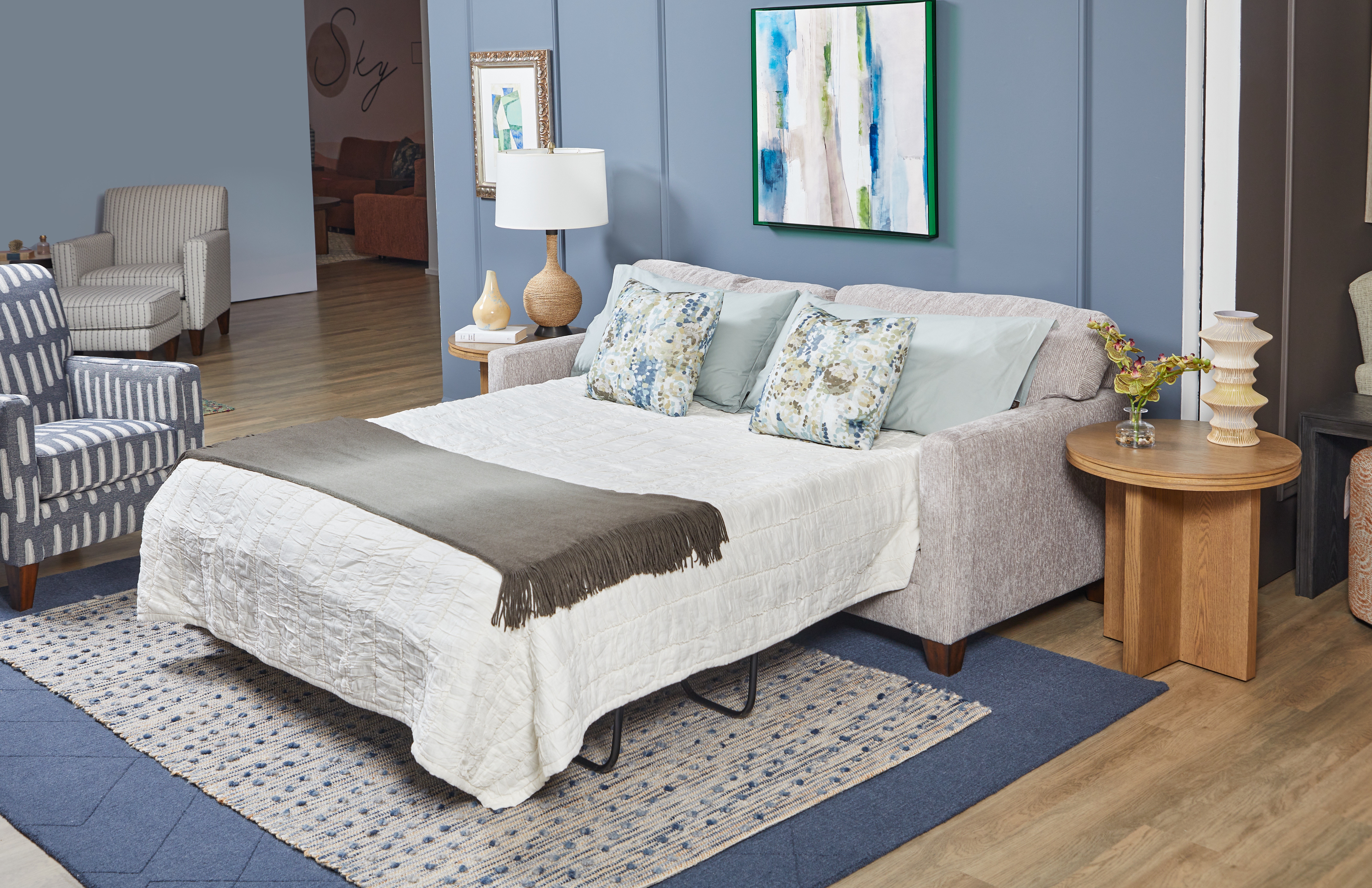 Flexsteel Serendipity Fabric Twin Chair and Half Sleeper - Thumbnail 2