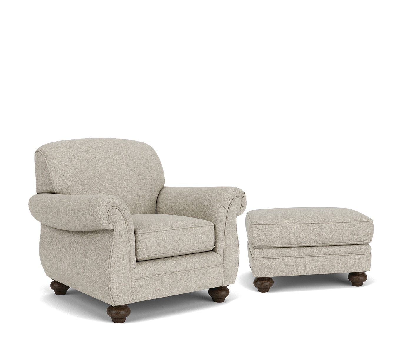 Flexsteel west best sale chair and ottoman