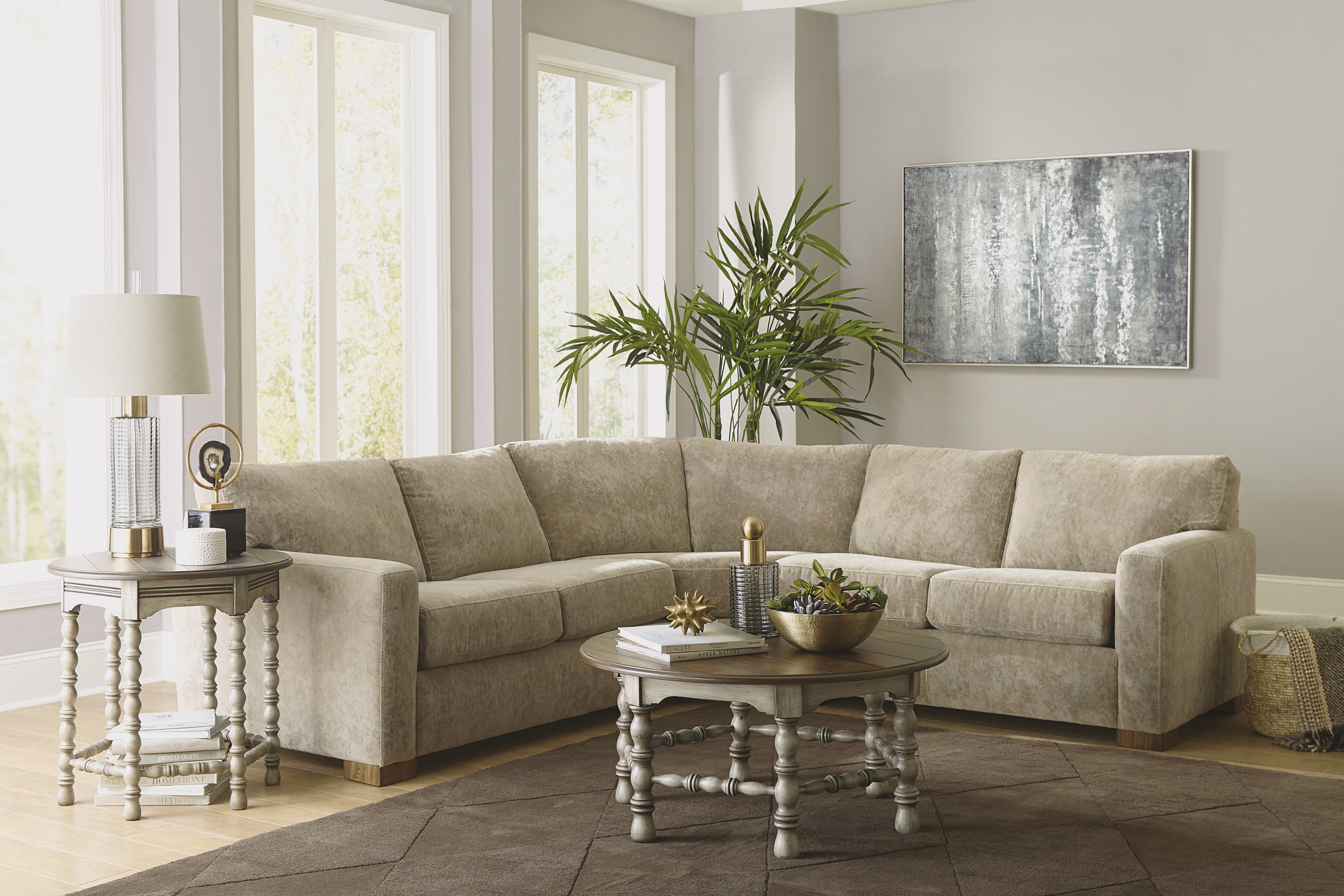 Flexsteel Living Room Sectional B3399SECT Burke Furniture Inc