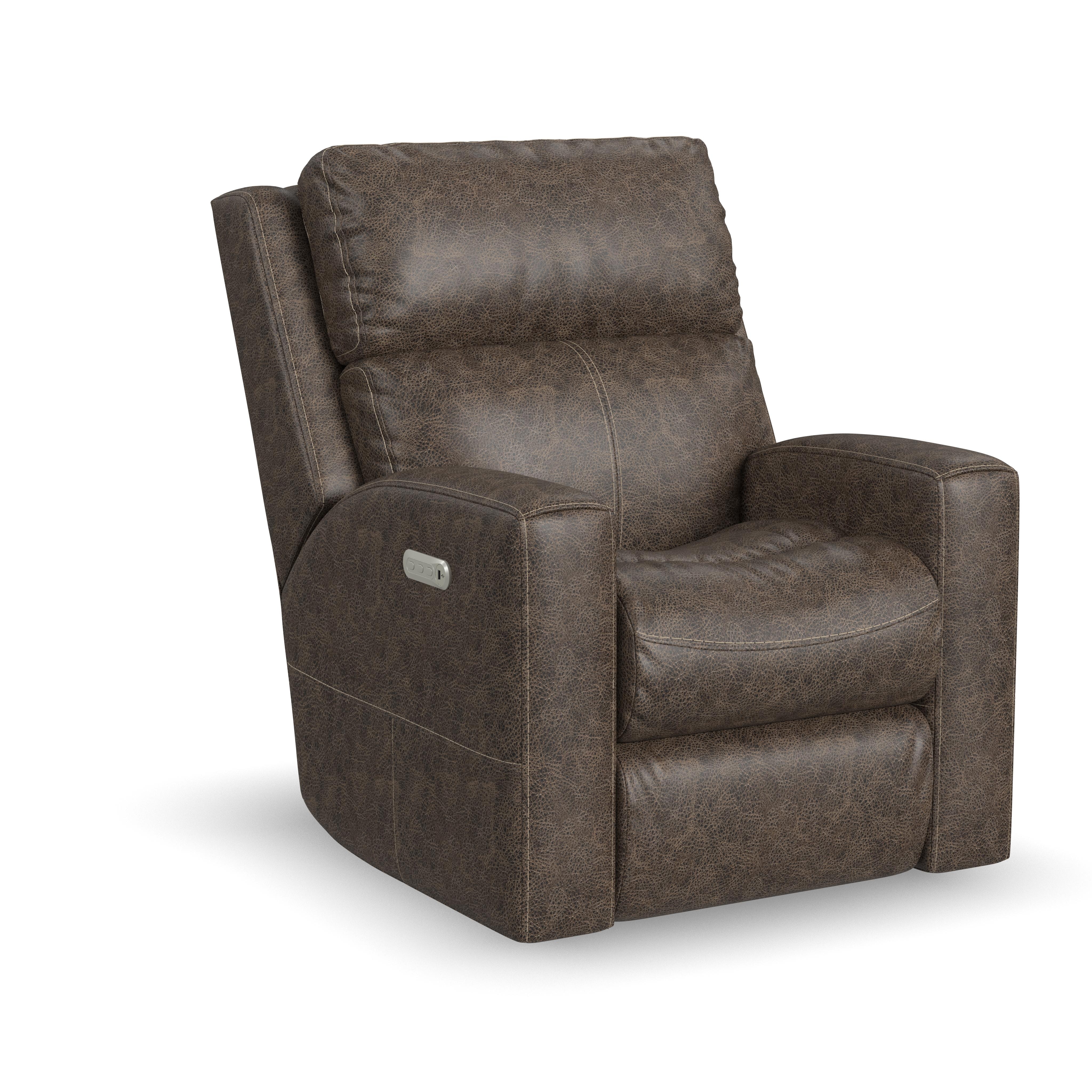 Flexsteel Living Room Power Recliner with Power Headrest and