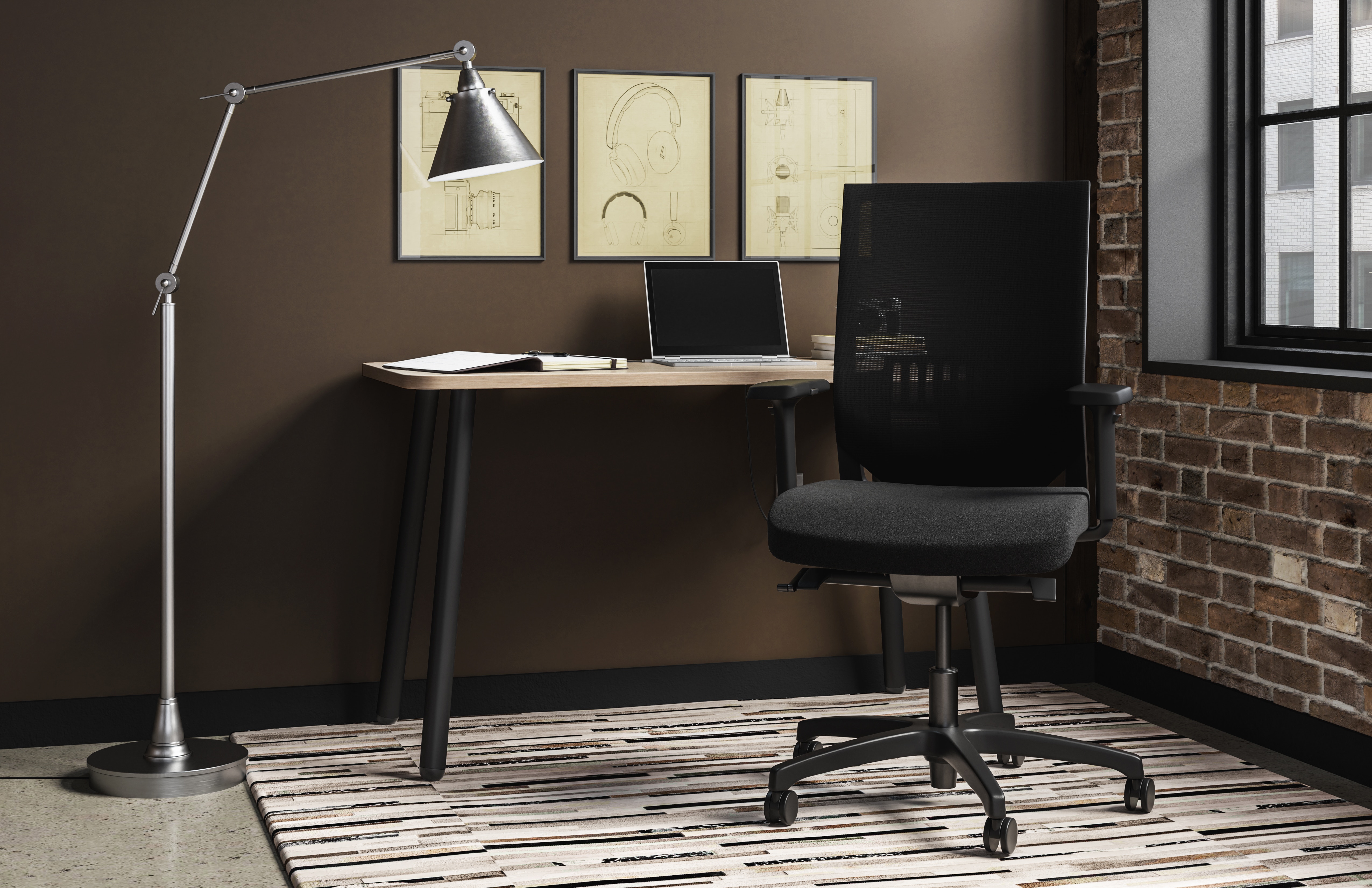 flexsteel desk chair