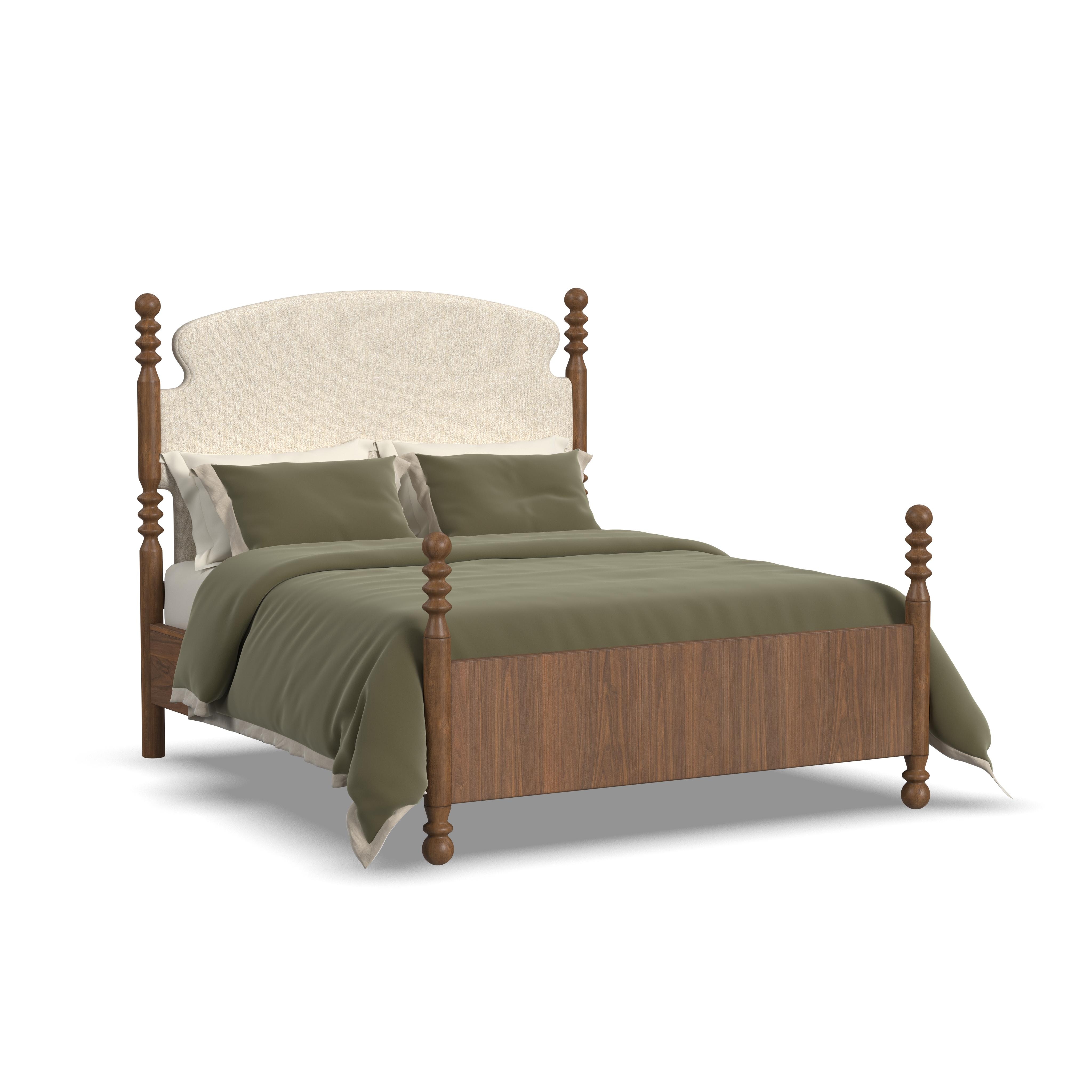  W1020-91Q-Queen Upholstered Bed 
