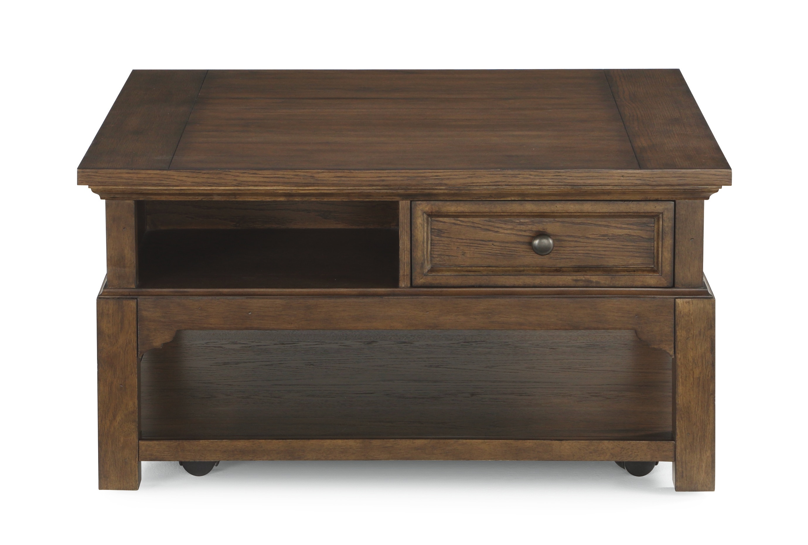 Flexsteel Living Room Square Coffee Table with Casters W10710321 B.F