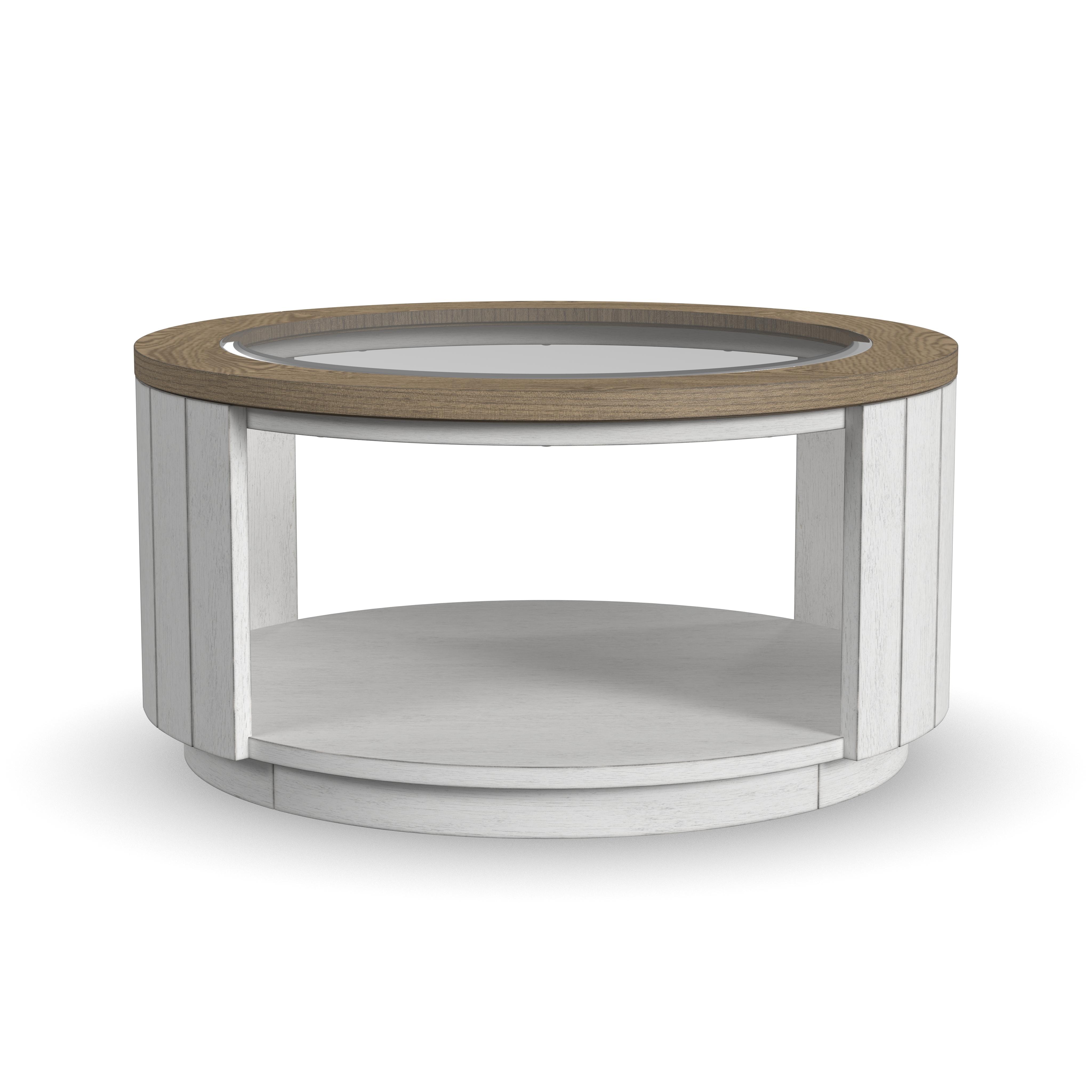 Melody Round Coffee Table w/ Casters - Thumbnail 2