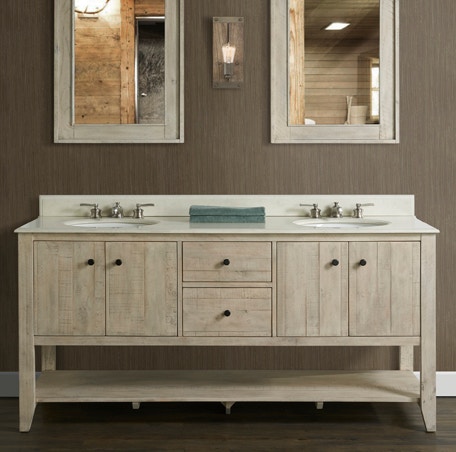 Fairmont Designs Bathroom 72 Double Bowl Open Shelf Vanity