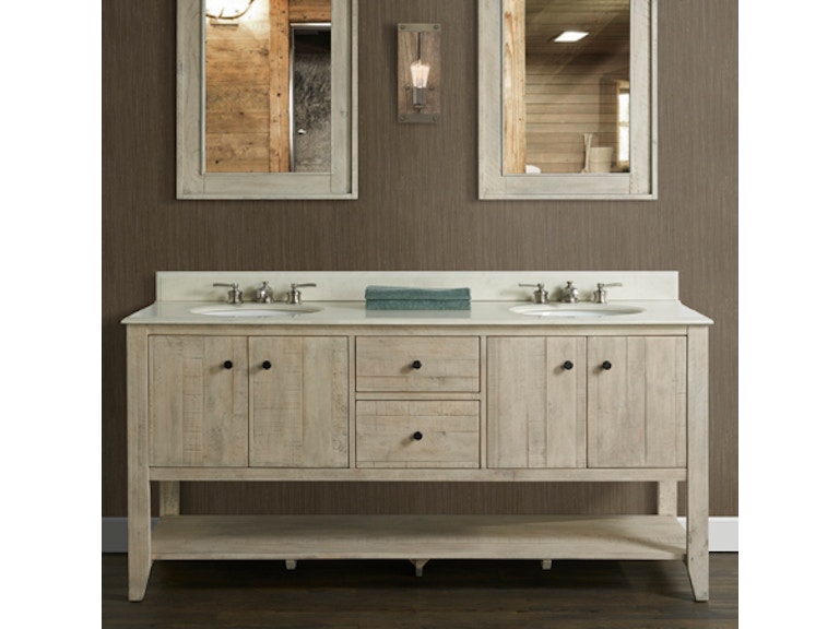 Fairmont Designs Bathroom 72 Double Bowl Open Shelf Vanity