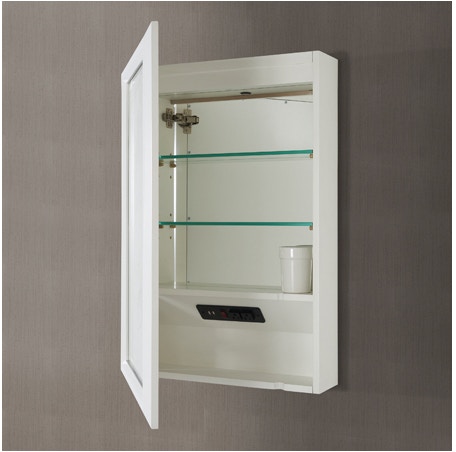 Fairmont Designs Bathroom 20 Medicine Cabinet Left Glossy White