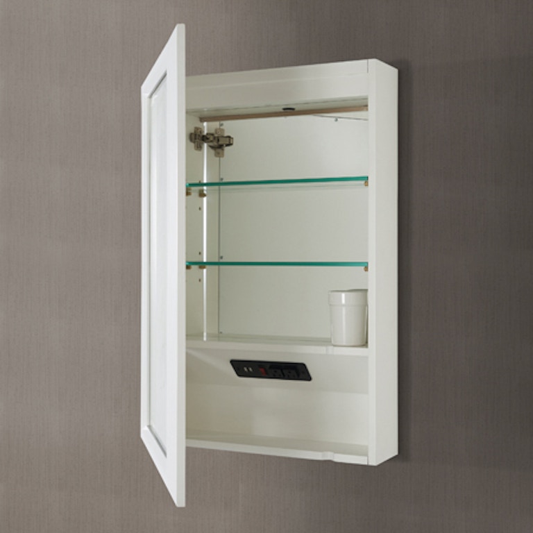 Fairmont Designs Bathroom 20 Medicine Cabinet Left Glossy White
