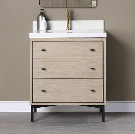 Fairmont Designs Bathroom Bravo 30 Inches Vanity 1550 V30 Carol House Furniture Maryland