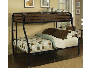 Acme Furniture Tritan Twin over Full Bunk Bed 02053BK