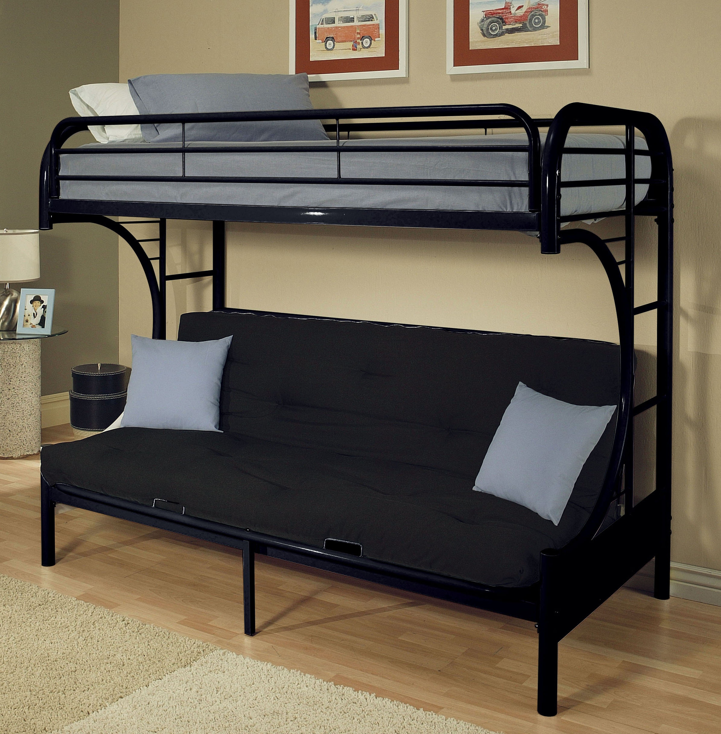 twin over queen futon bunk bed