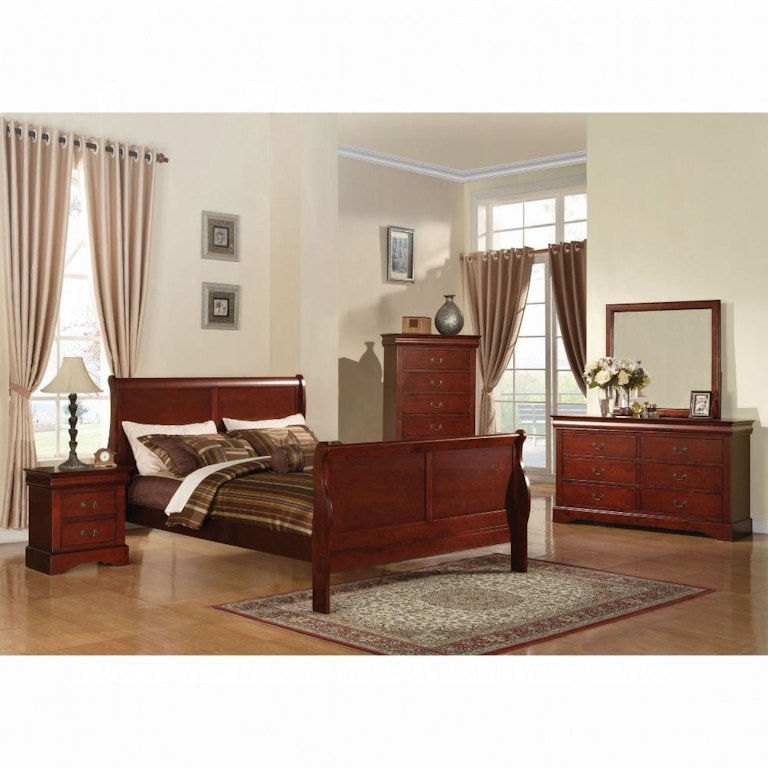 24390Q in by Acme Furniture Inc in Wichita, KS - Louis Philippe III Queen  Bed