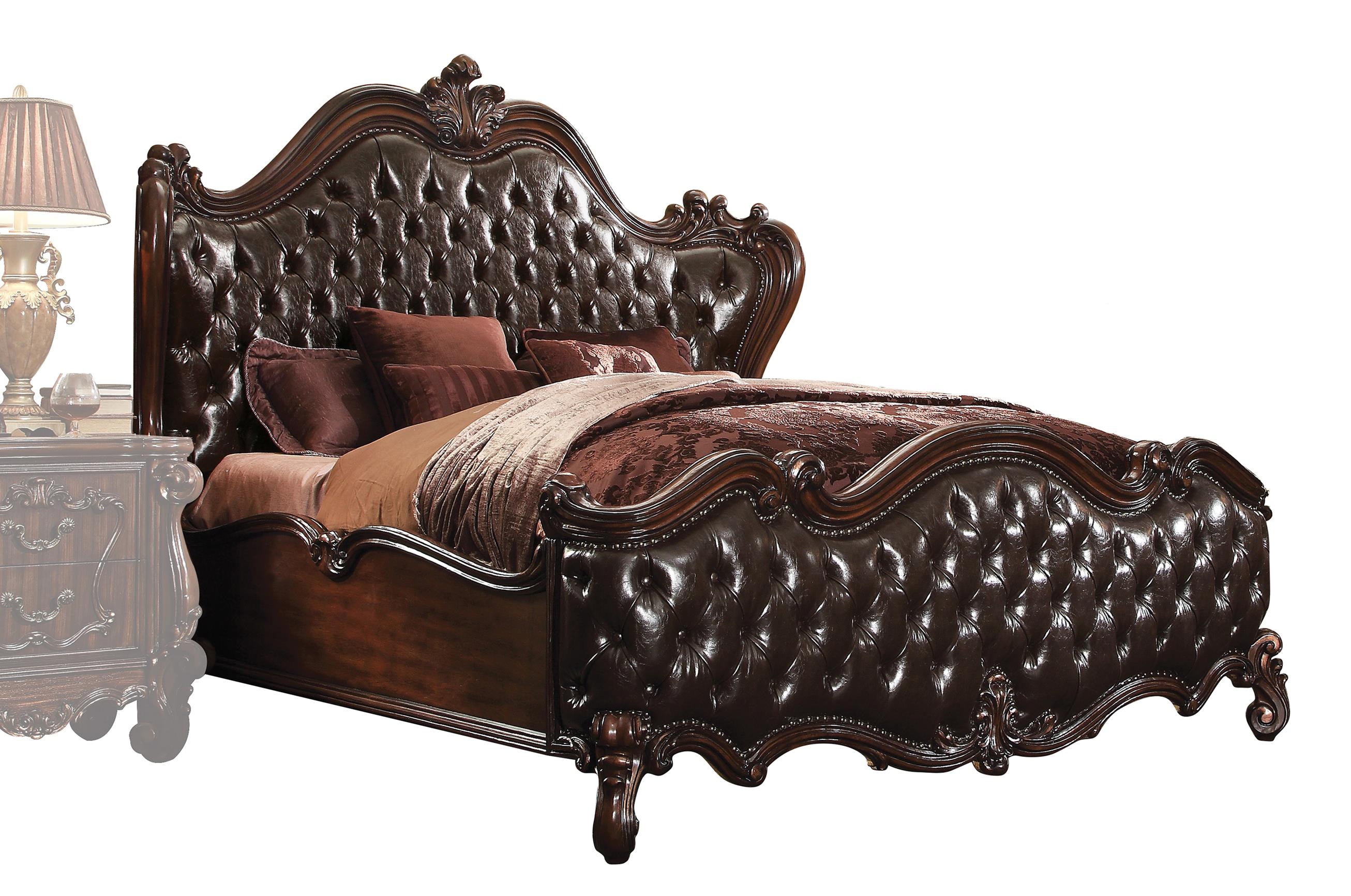 ACME FURNITURE WOOD TAPESTRYウッドタペストリー Versailles Bedroom Set in Cherry Oak Finish by Acme Furniture