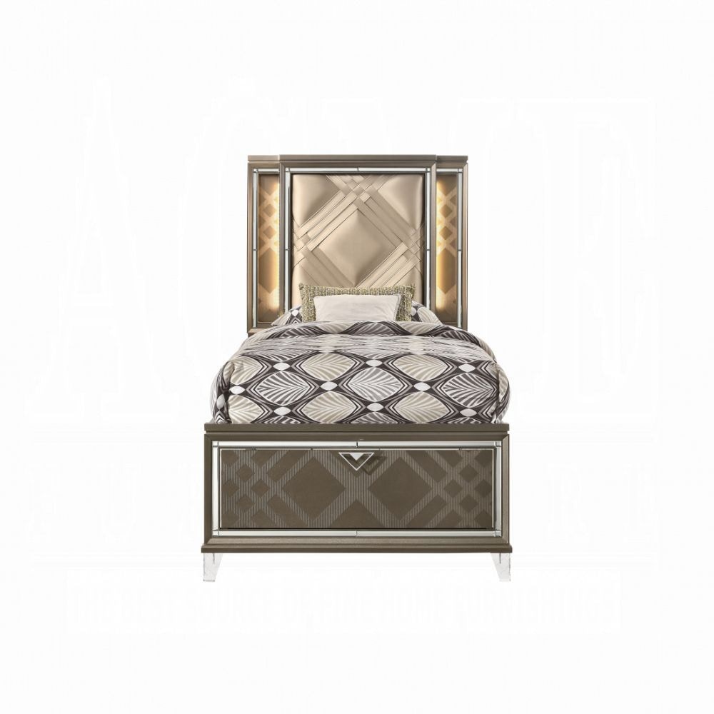  Skylar Twin Bed With Led and Storage 
