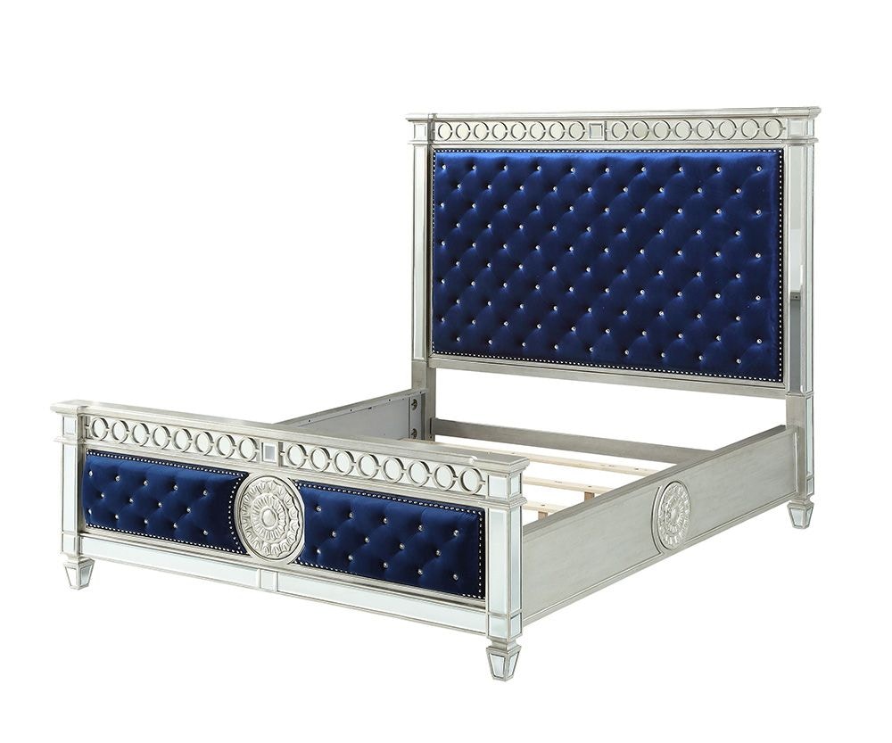 入荷now 安全 California Varian Bedroom Furniture Acme King 26144CK Bed フォトフレーム
