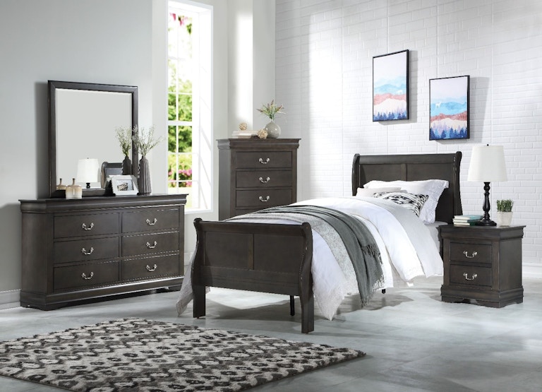 Acme Furniture Bedroom Louis Philippe Full Bed 26805F - The