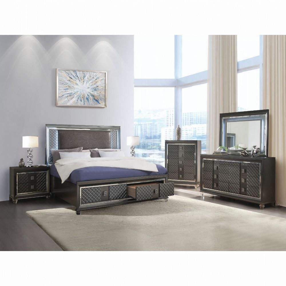 ACME FURNITURE ラグマット Acme Furniture Bedroom Sawyer Queen Bed 27970Q - The