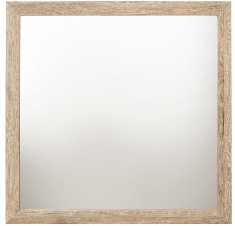 ACME FURNITURE Miquell 40-in W x 40-in H Square Natural Framed
